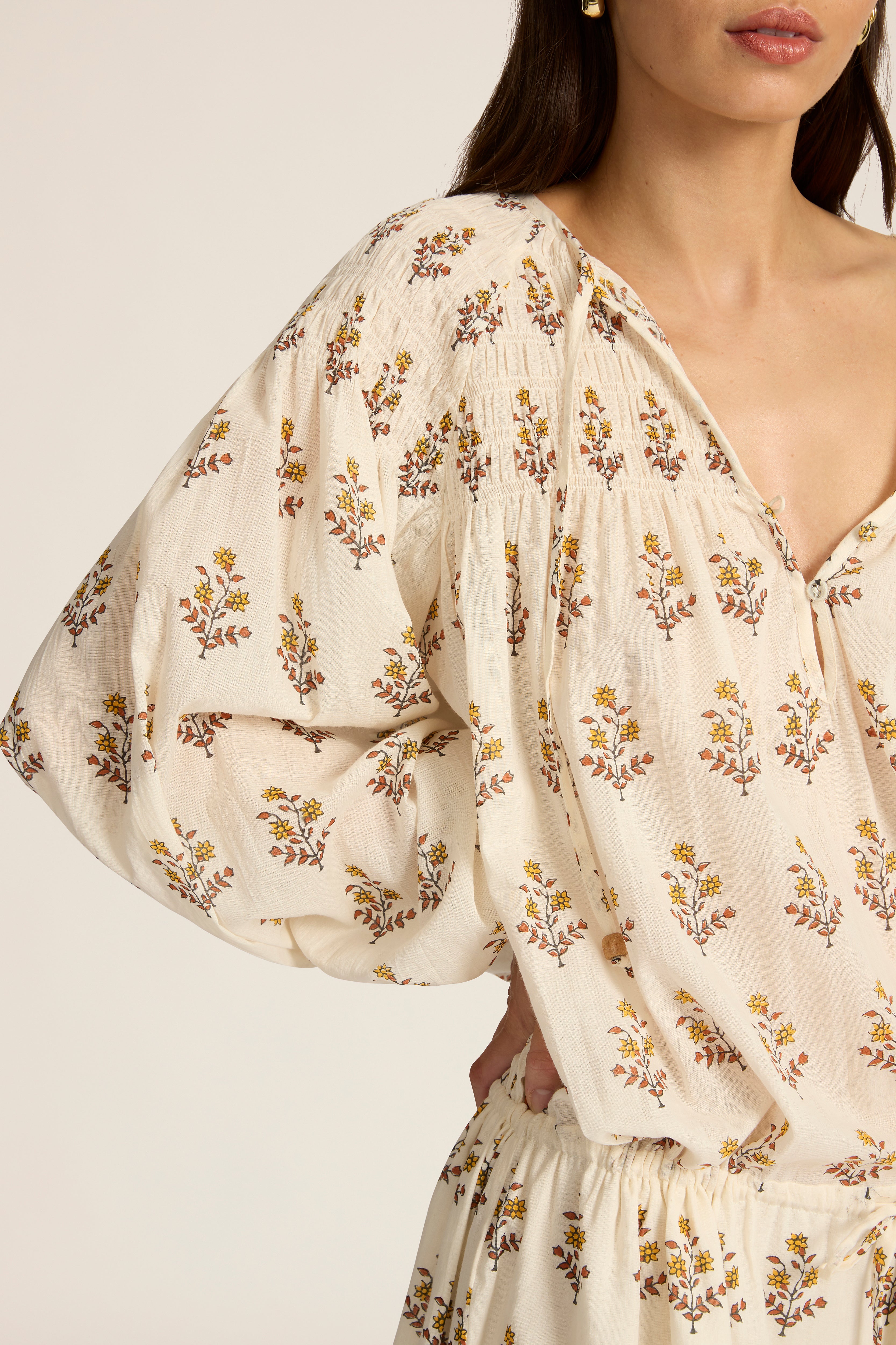 Maya Mini Dress - Palma Golden