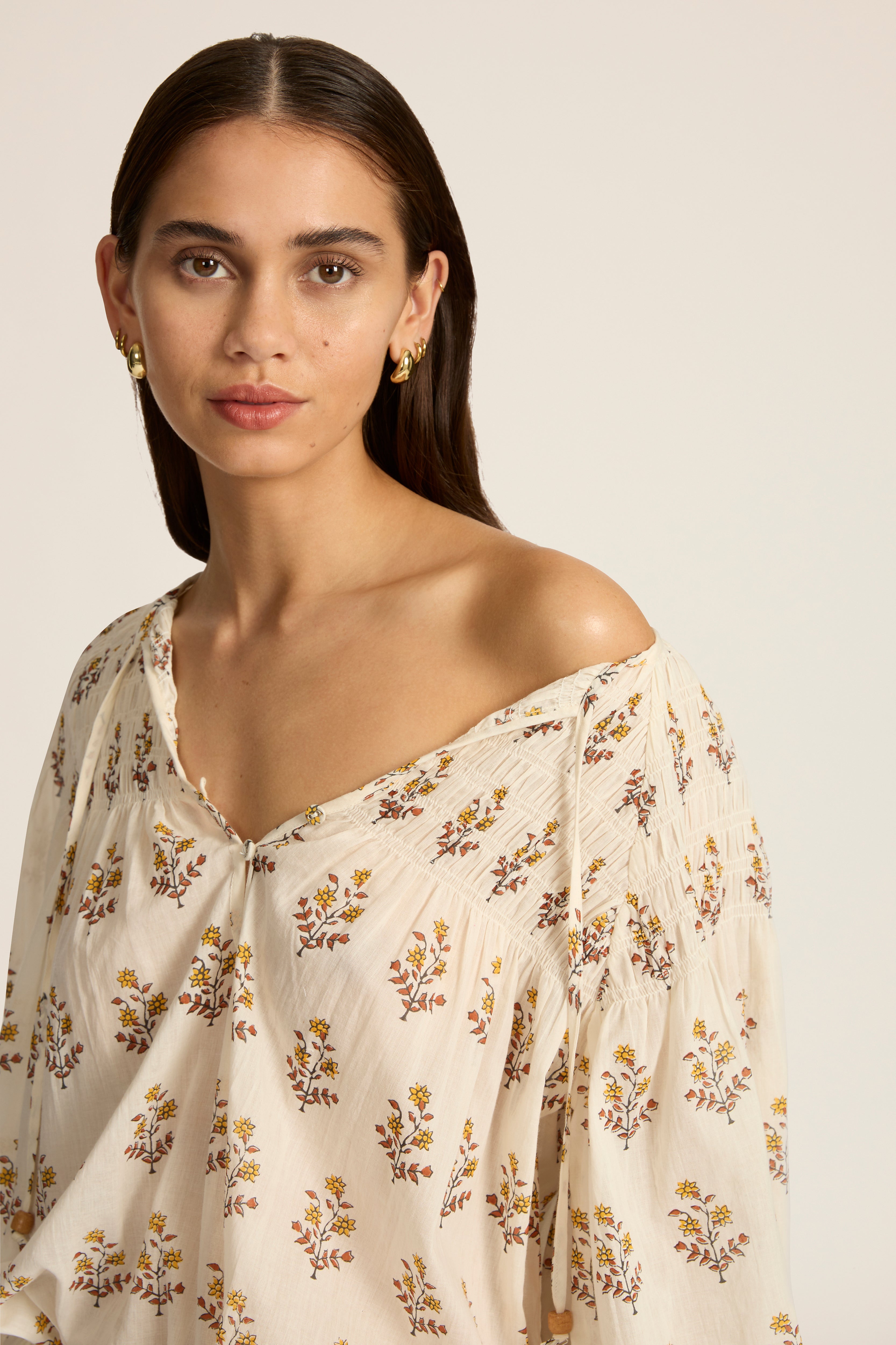 Maya Mini Dress - Palma Golden