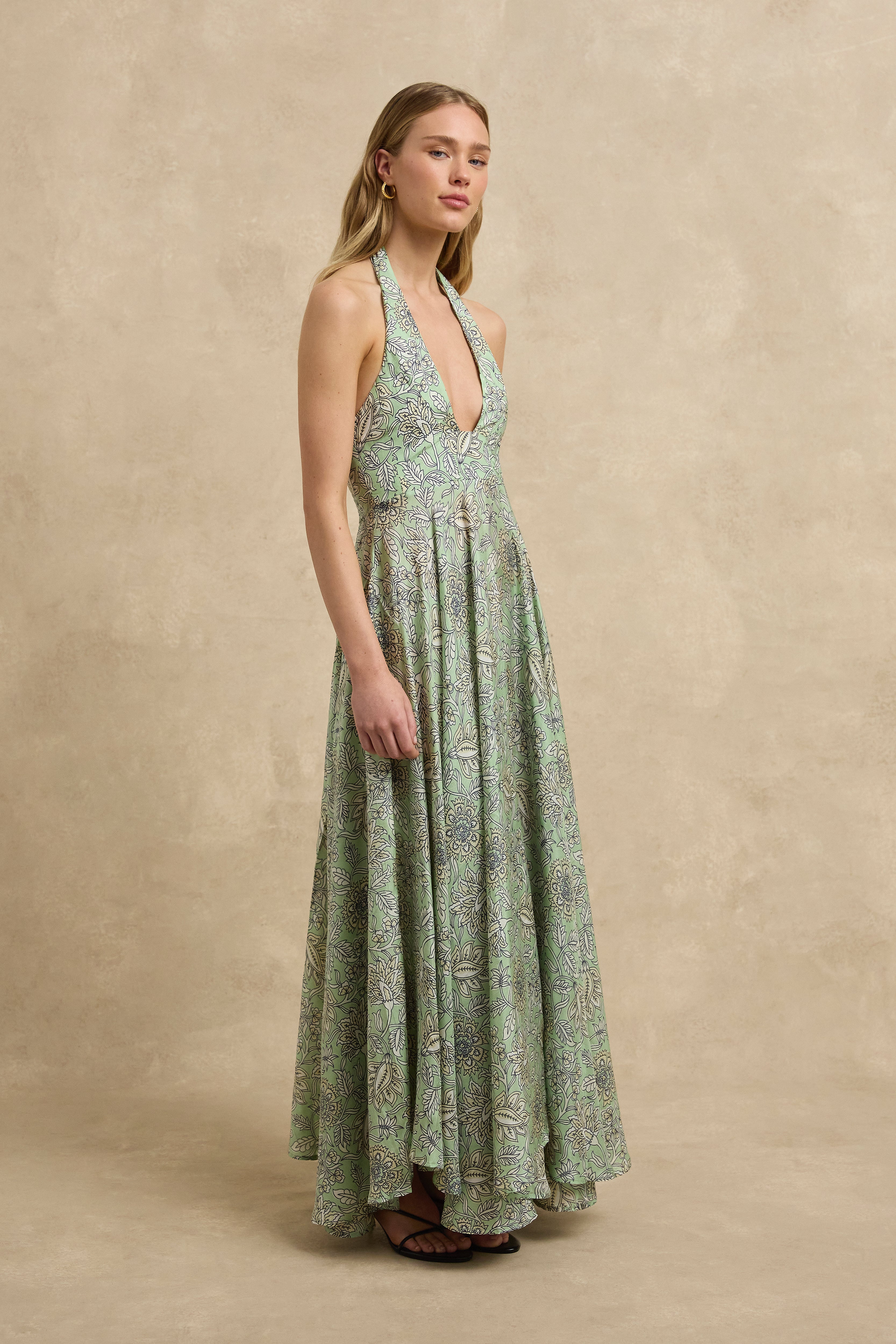 Meera Dress - Heritage Sage