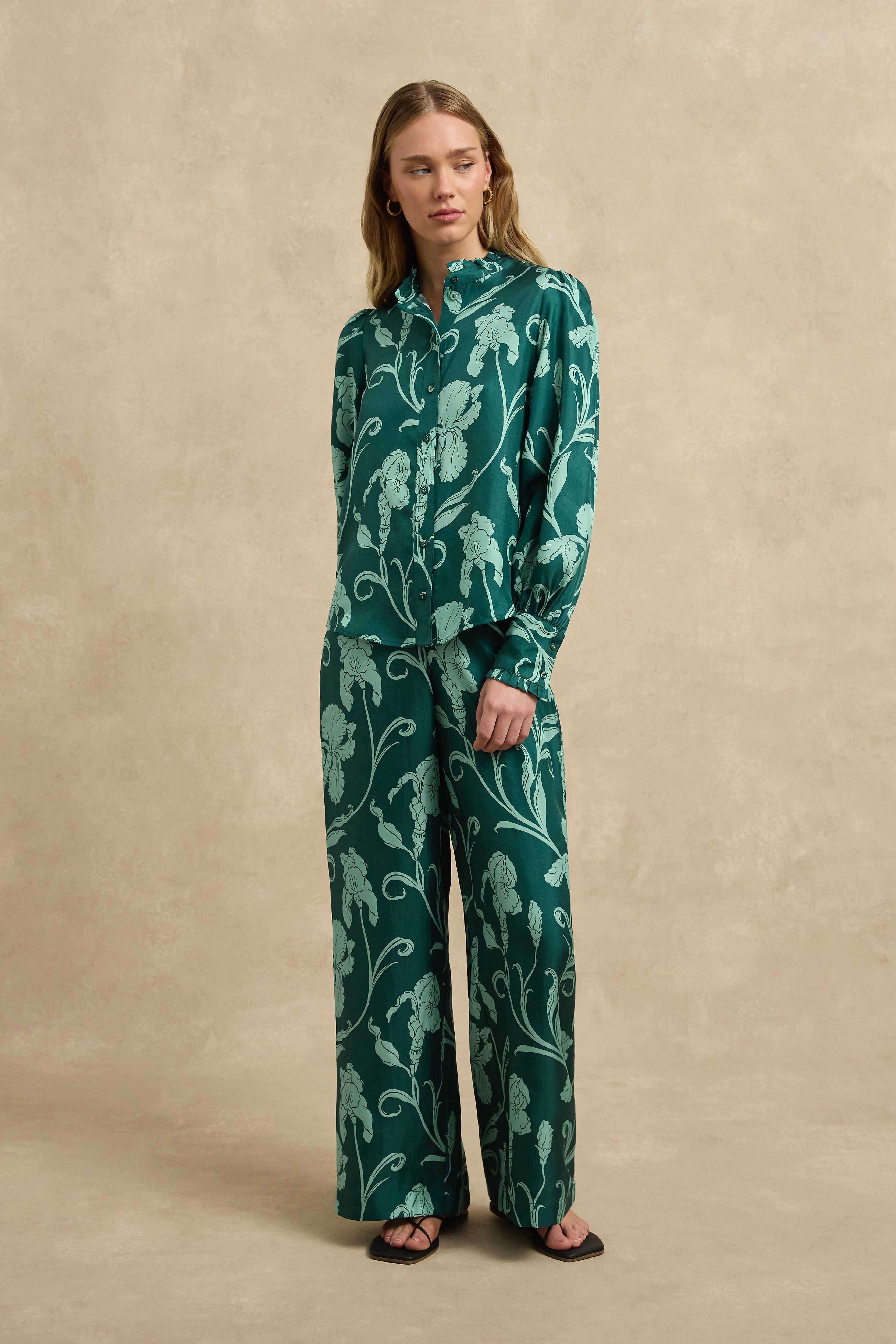 Nyra Shirt - Iris Jade