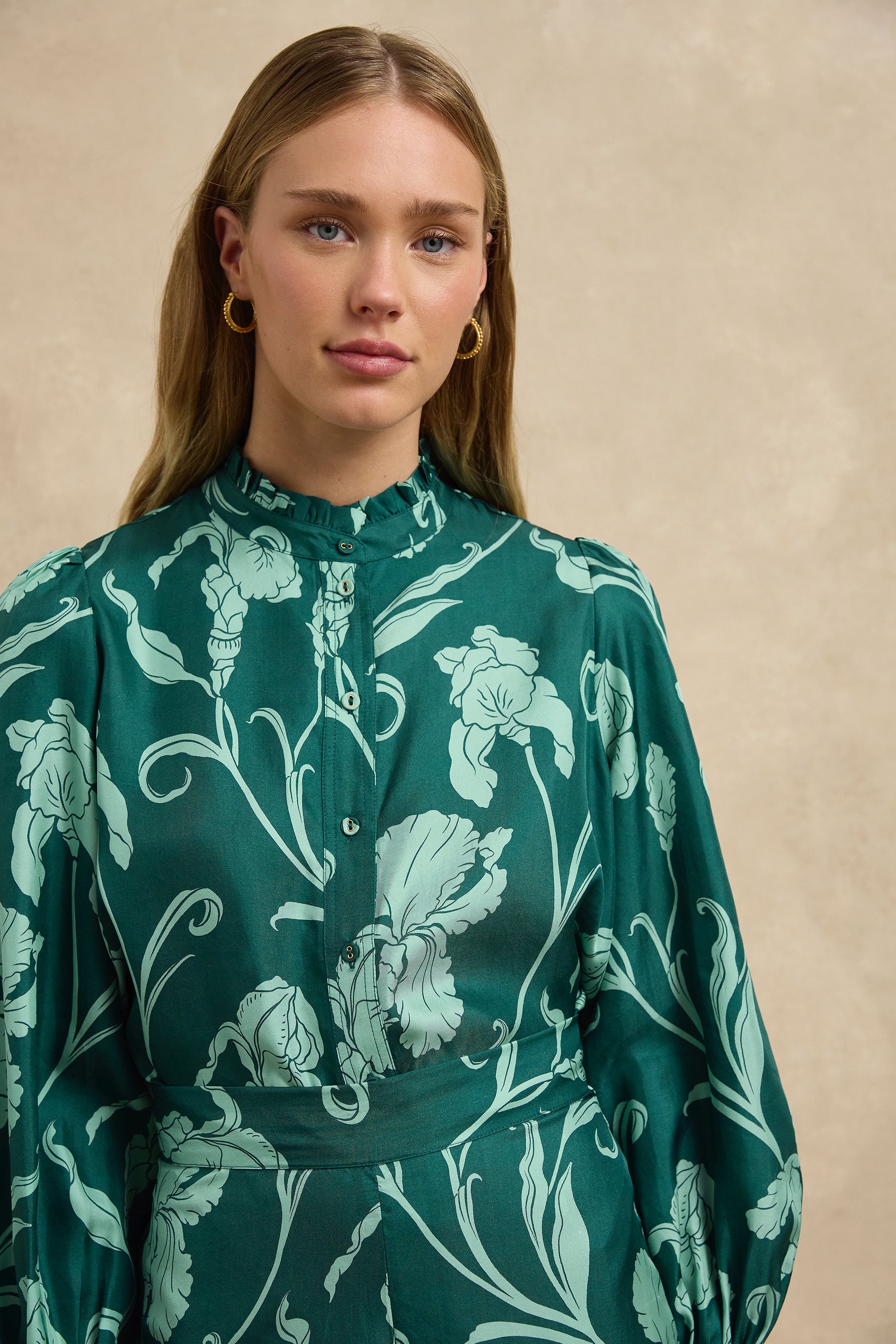 Nyra Shirt - Iris Jade