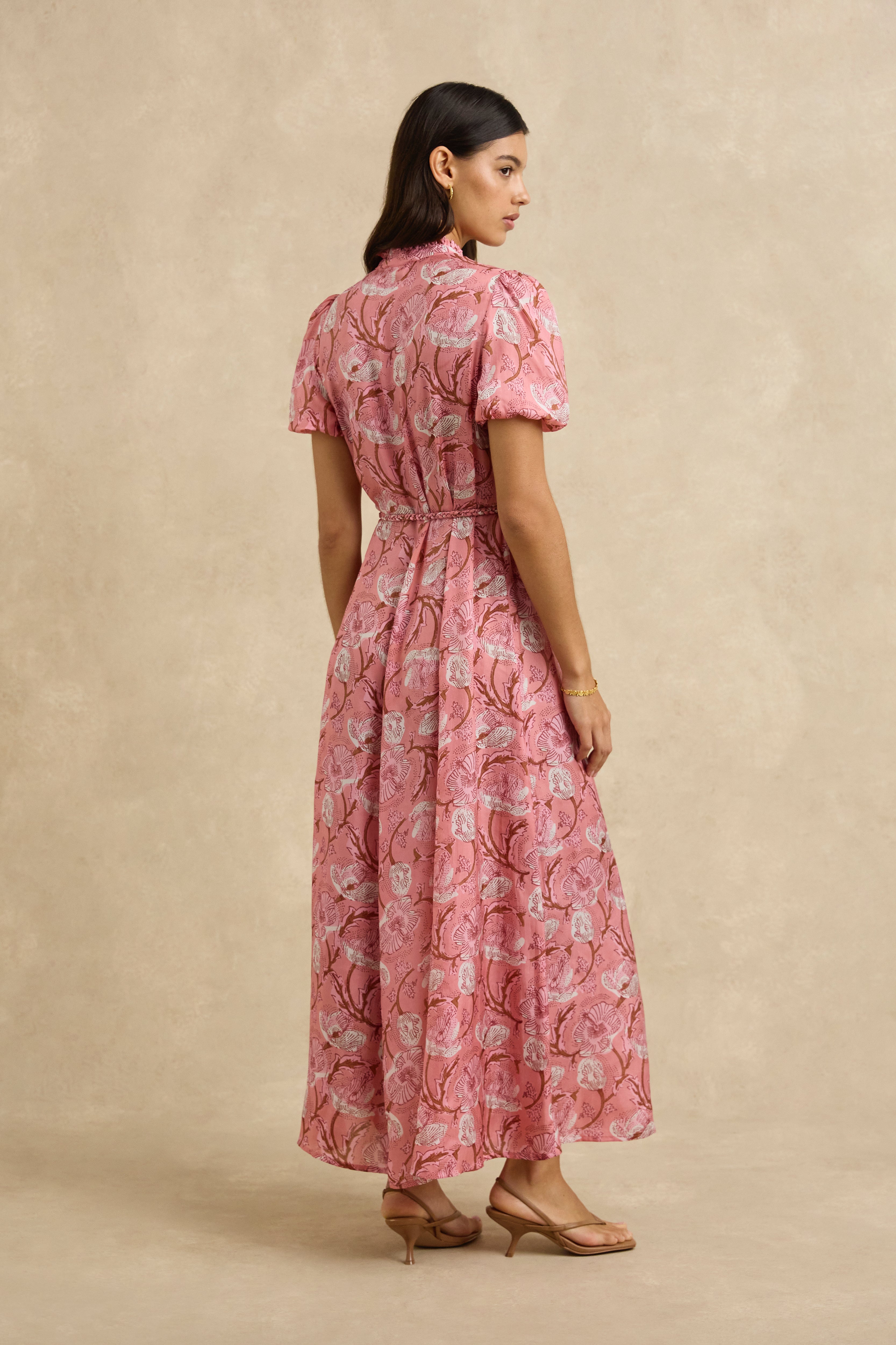 Oceanus Dress - Hibiscus Pink