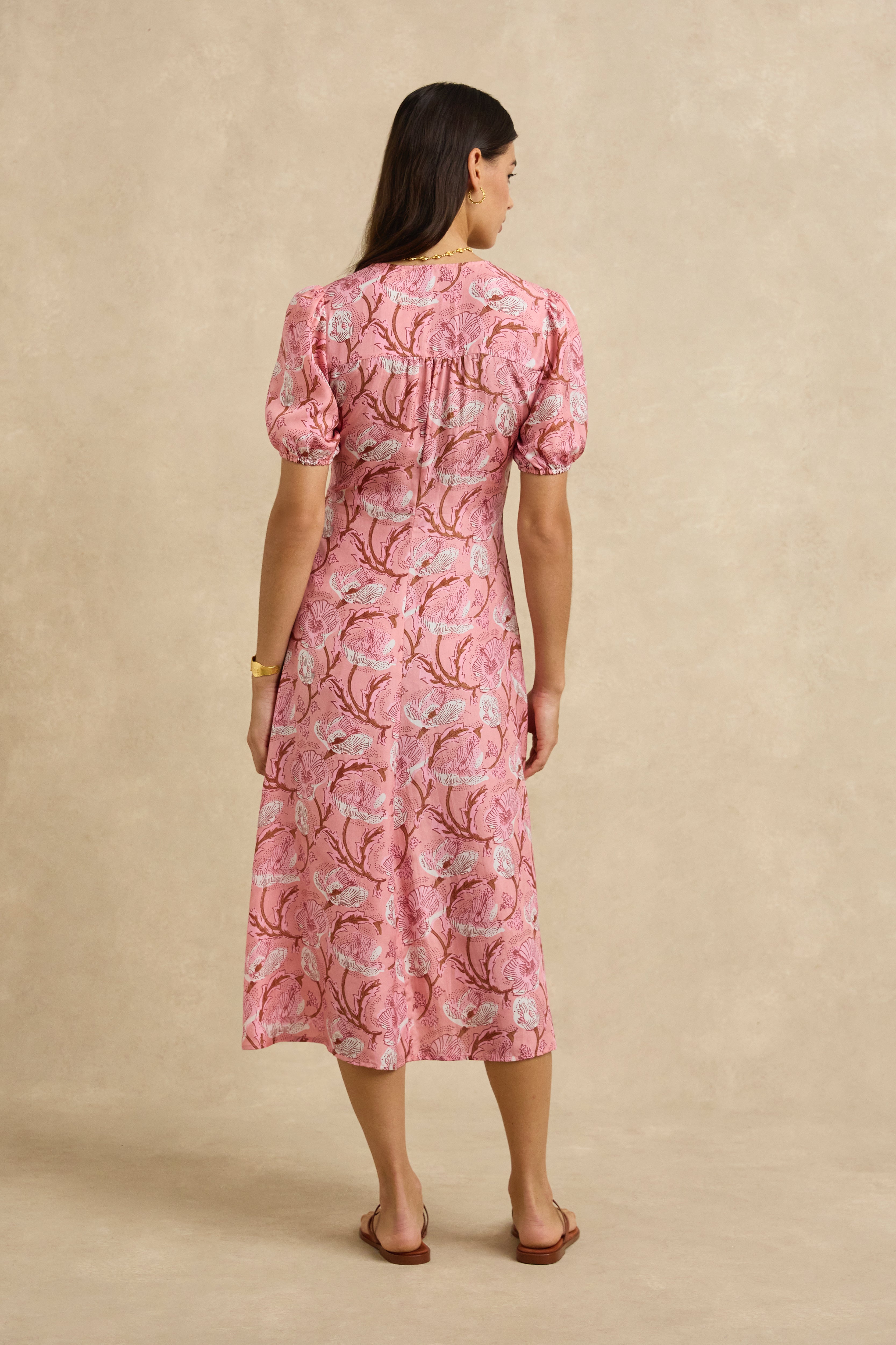 Olivia Dress - Hibiscus Pink
