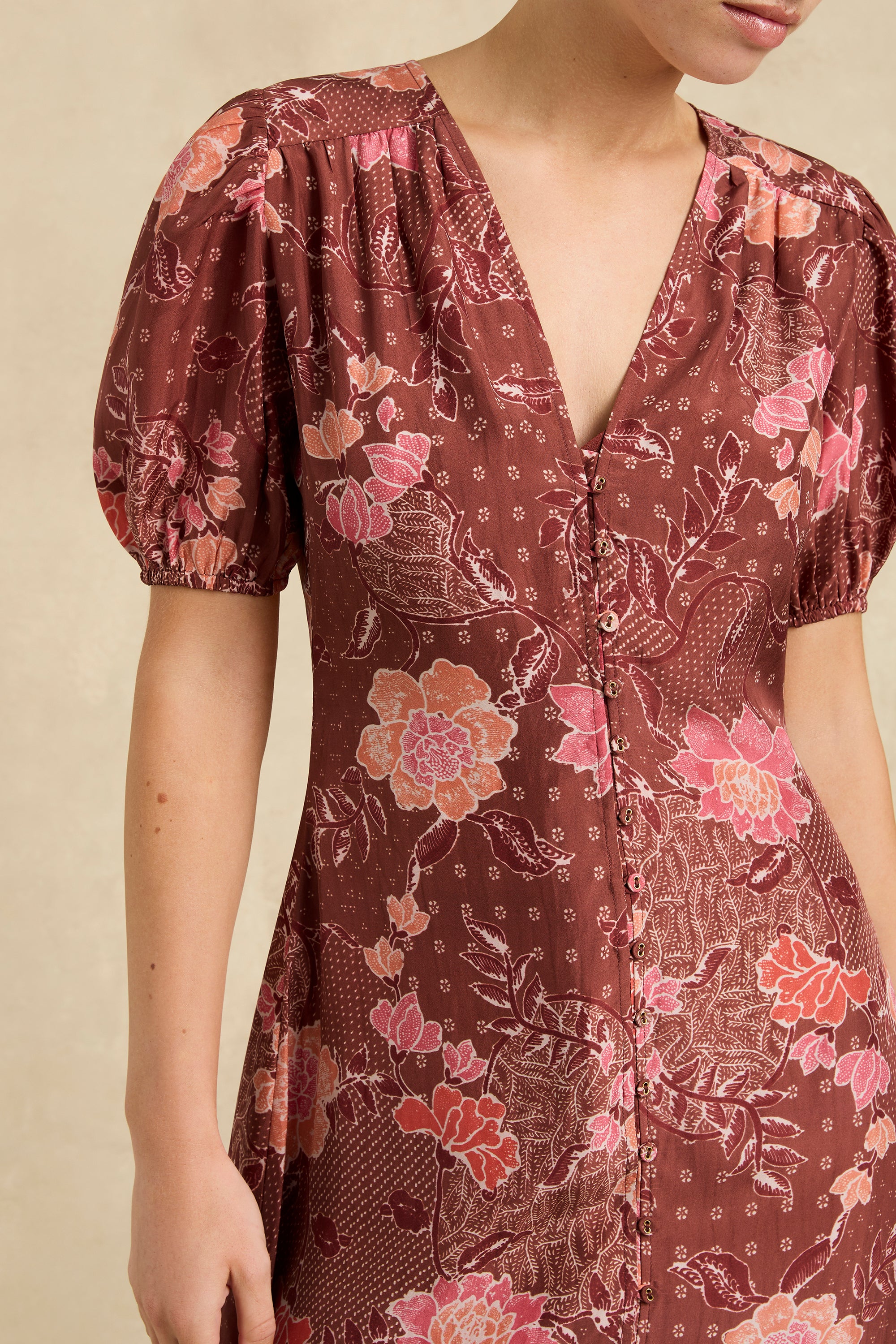 Olivia Dress - Bloom Burgundy