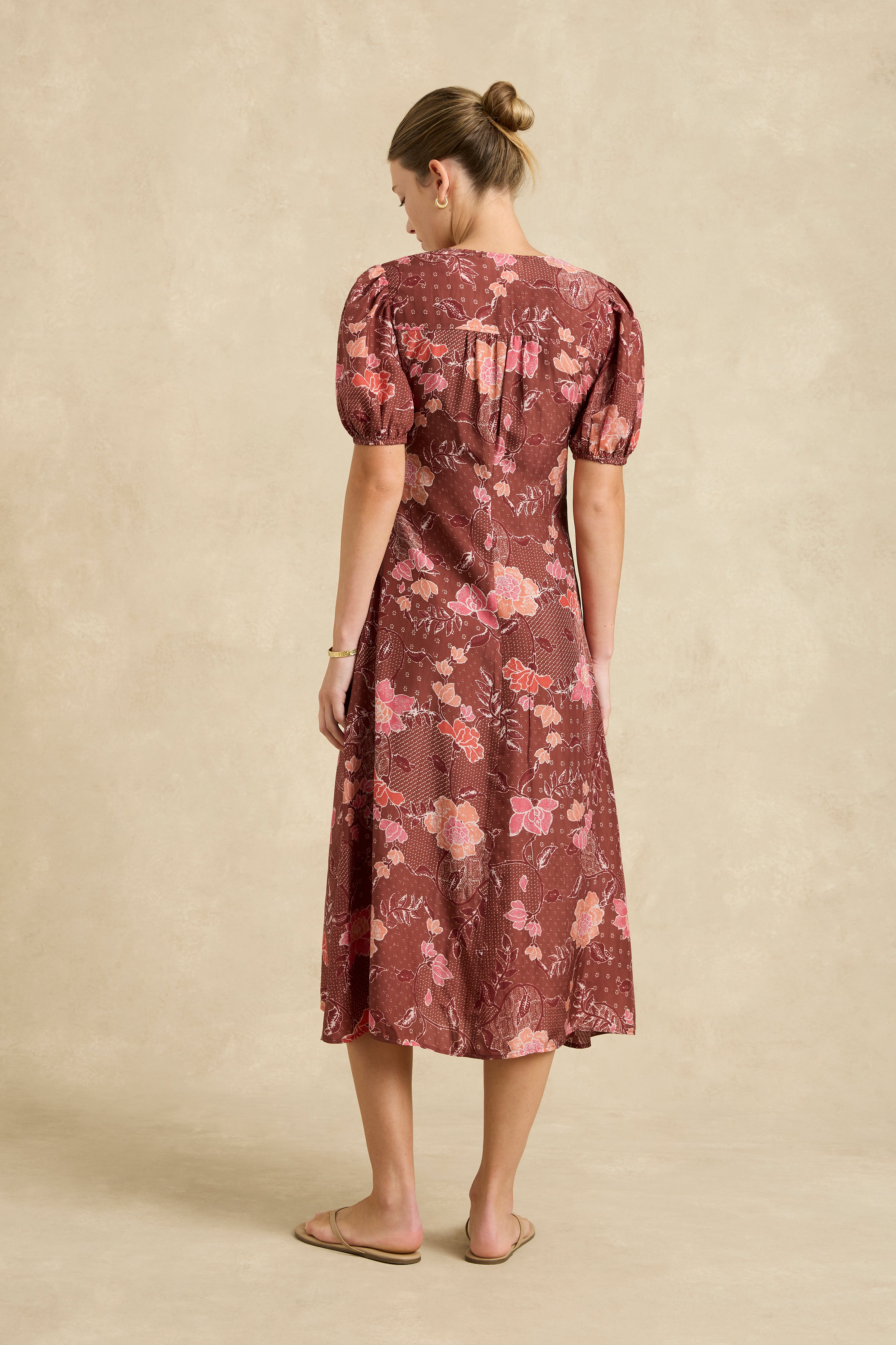 Olivia Dress - Bloom Burgundy