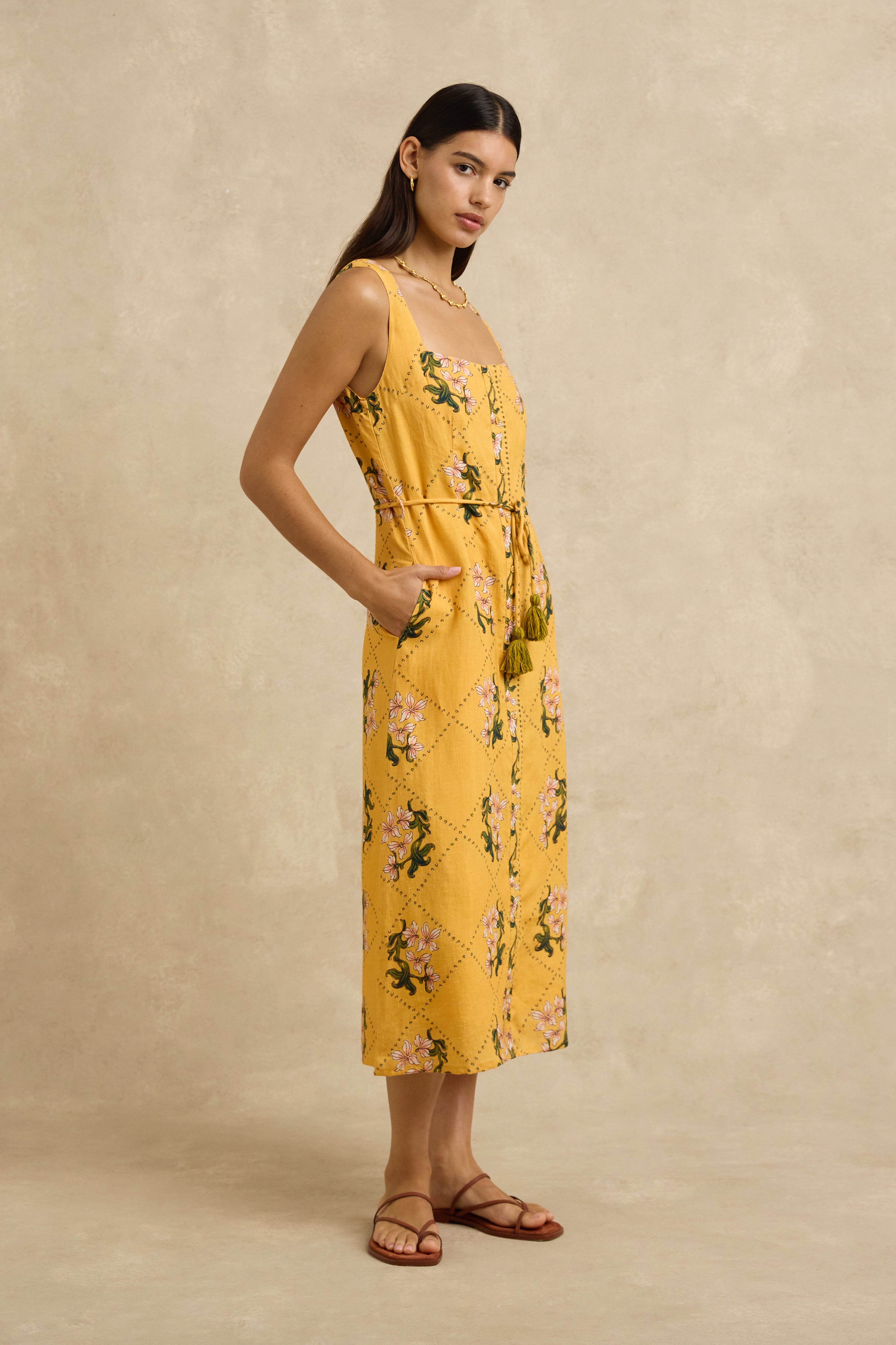 Paloma Dress - Jasmine Yellow