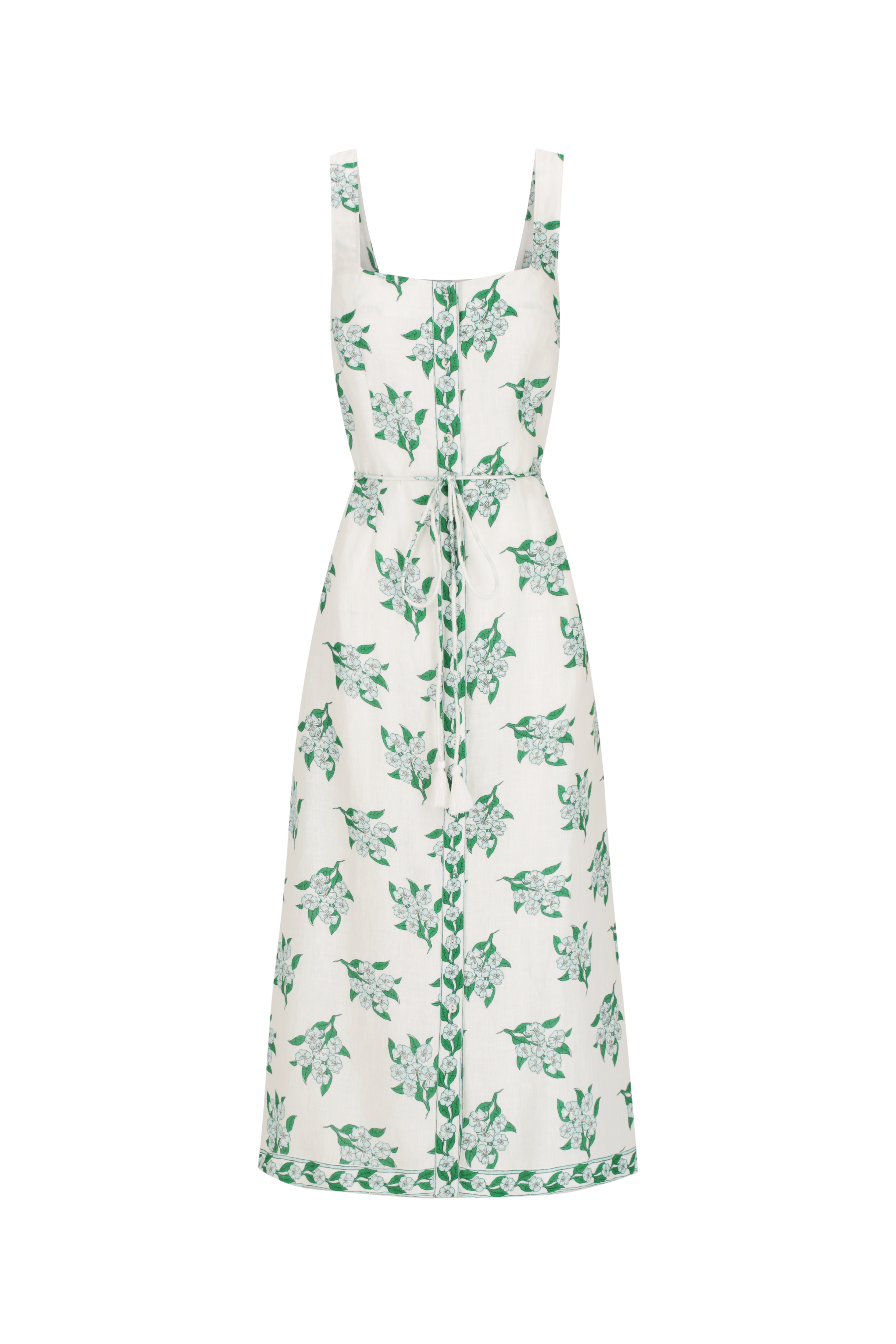Paloma Dress - Emerald Blossom