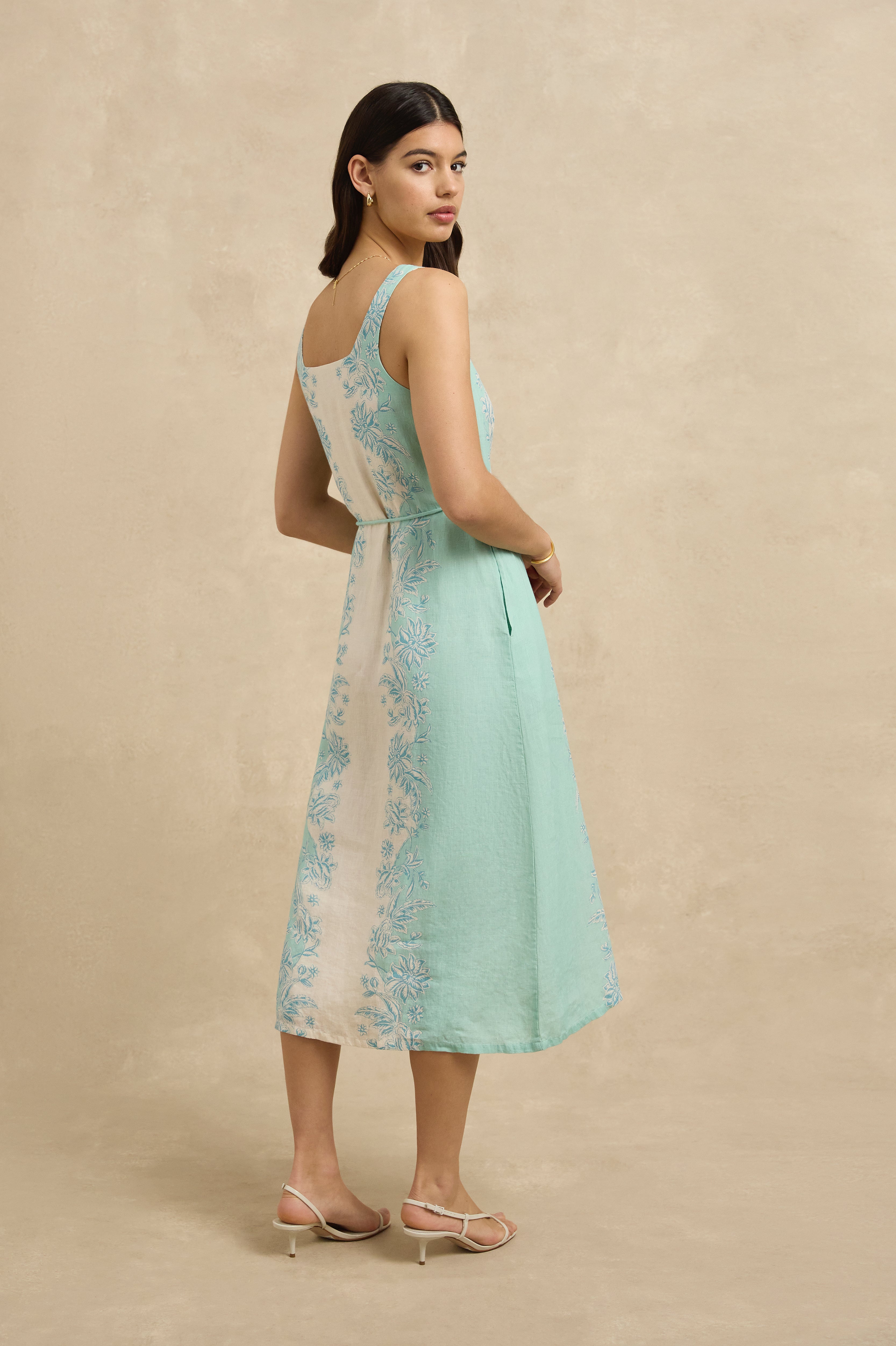 Paloma Dress - Seafoam Bloom