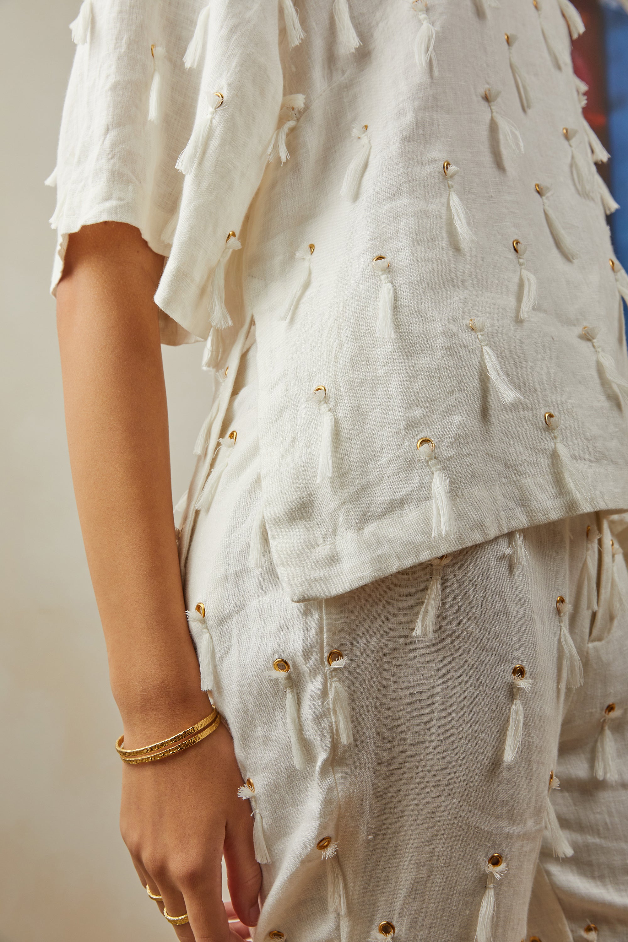 Savannah Flared Pant - Gardenia