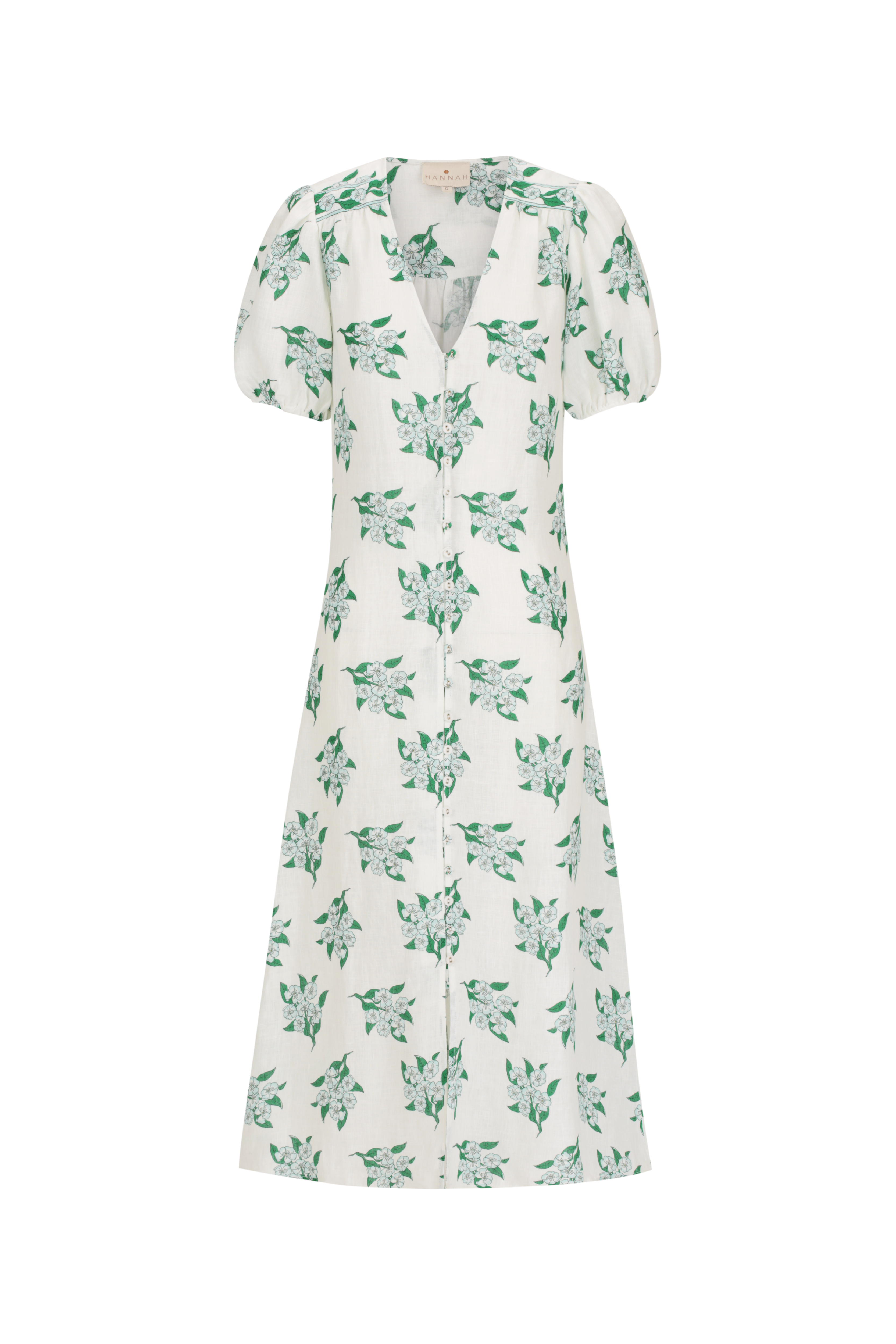 Poppy Dress - Emerald Blossom