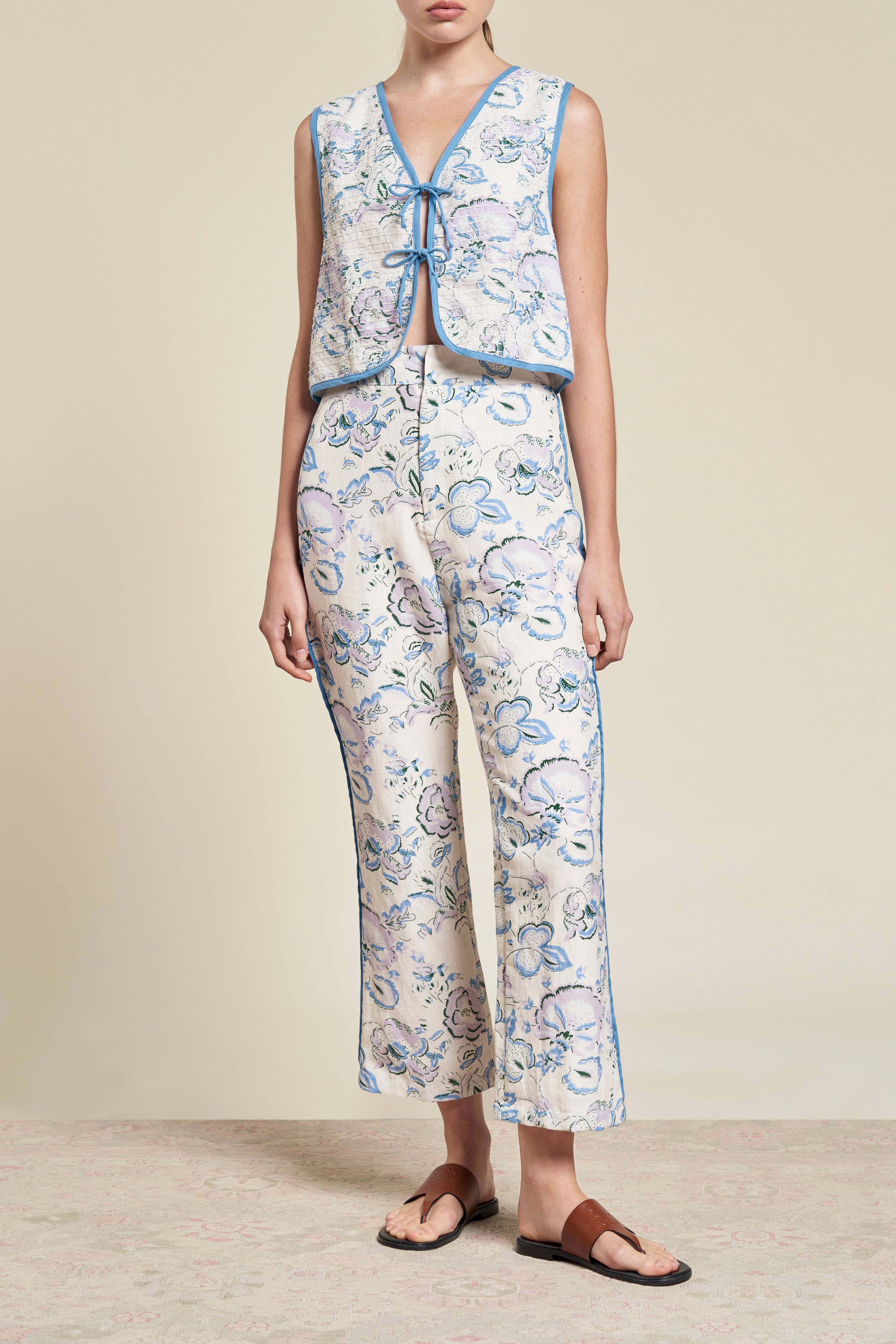 Quinn Kantha Vest - Celeste