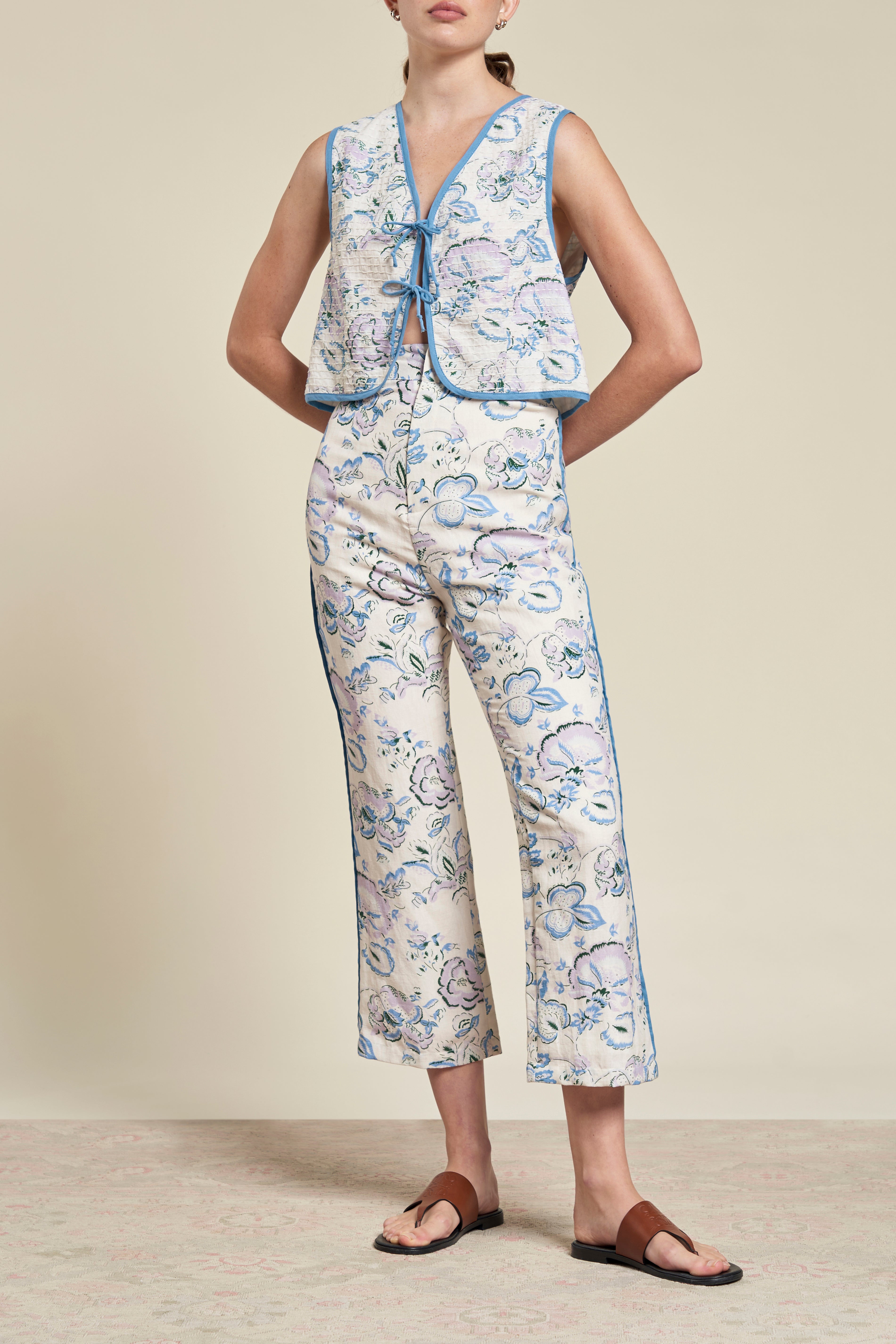 Quinn Kantha Vest - Celeste