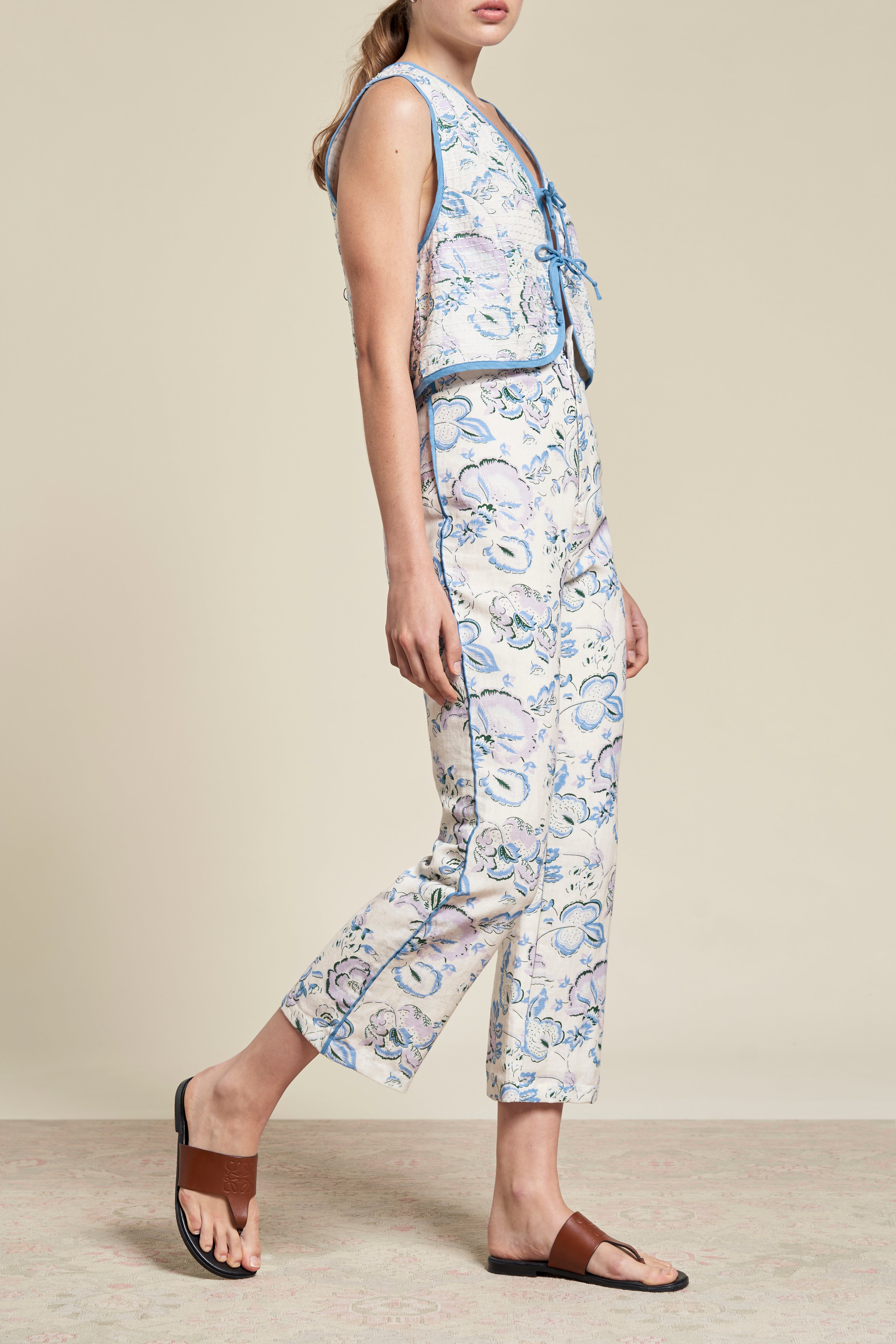 Quinn Kantha Vest - Celeste