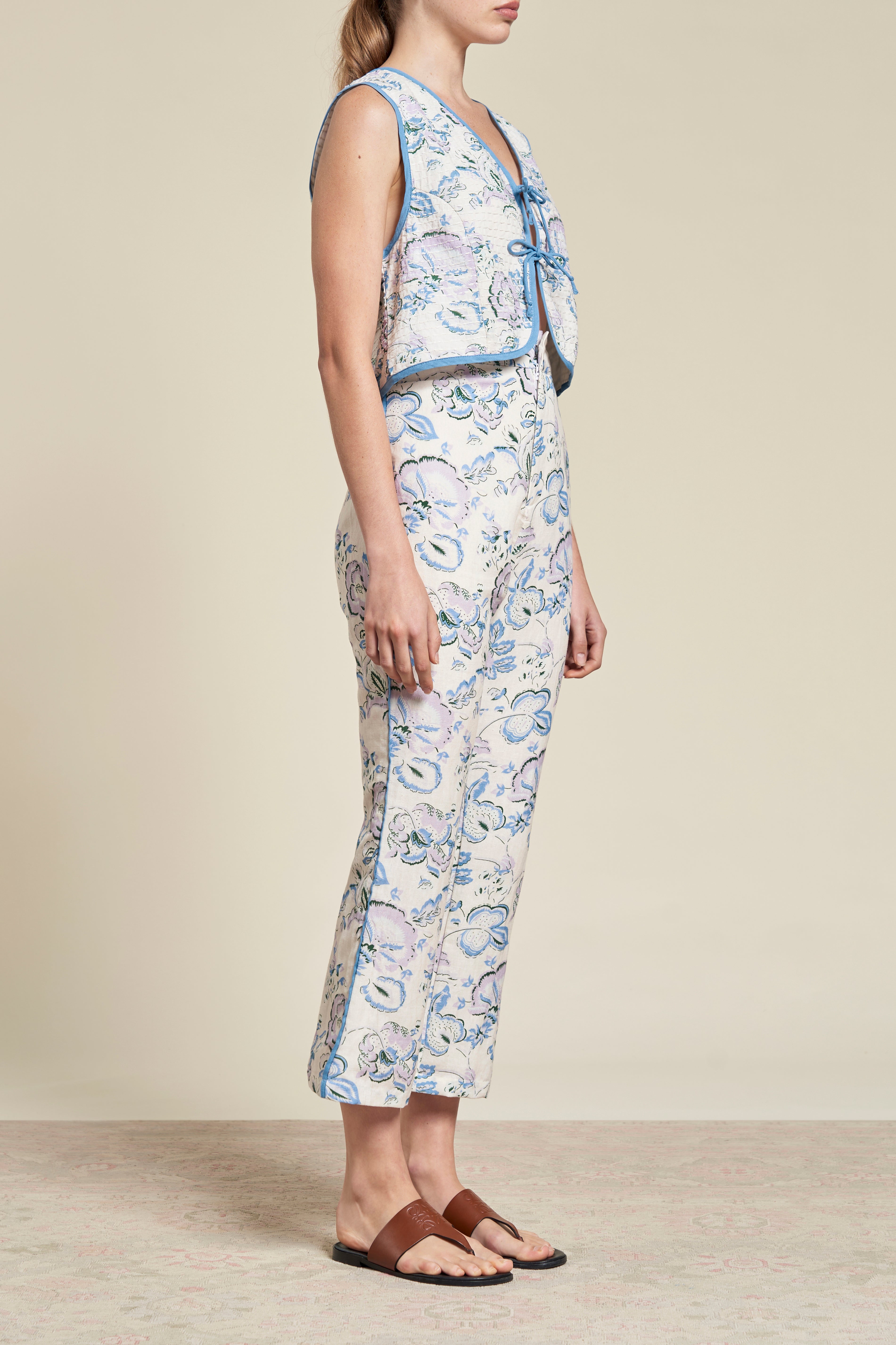 Quinn Kantha Vest - Celeste