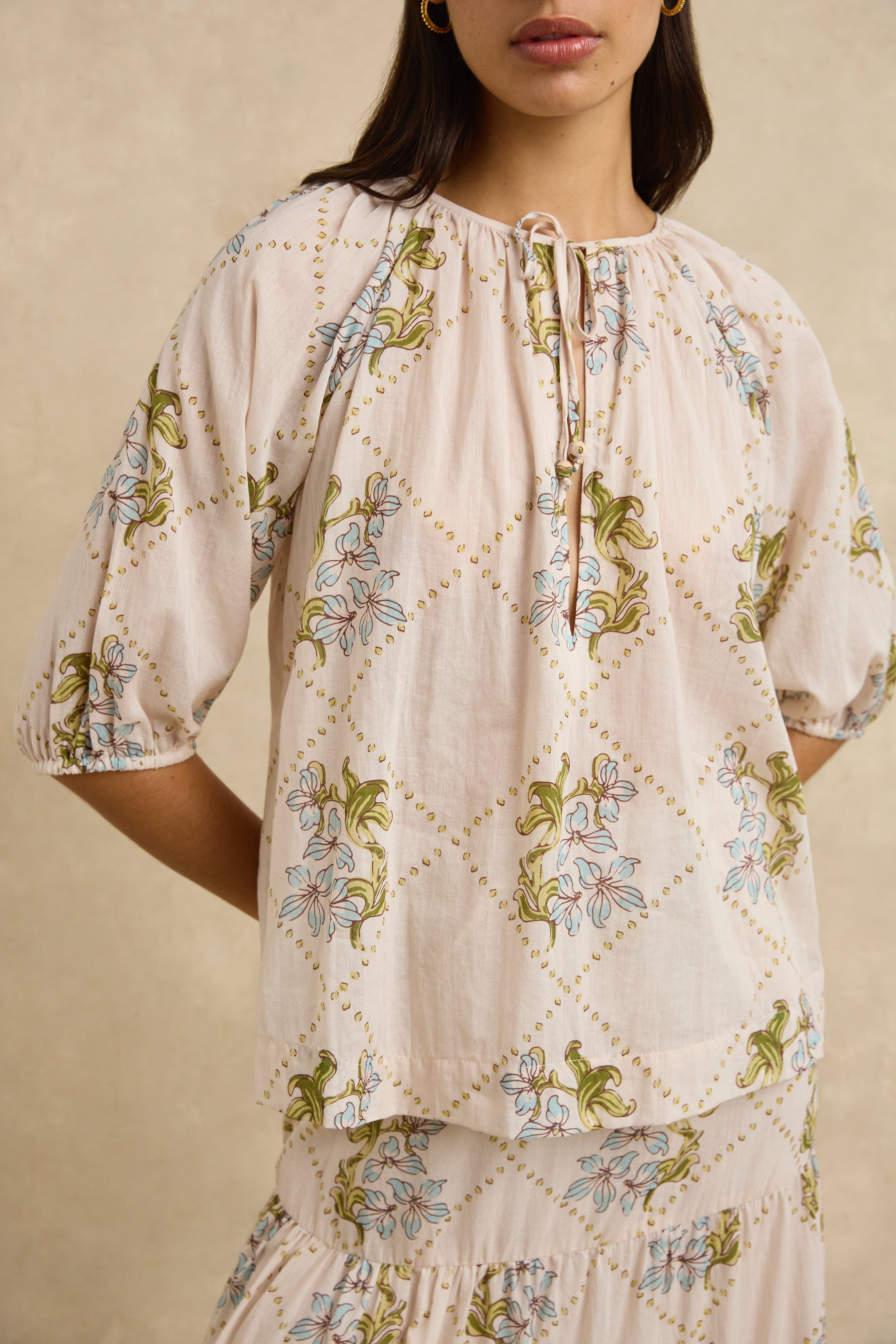 Adira Skirt - Jasmine Nude