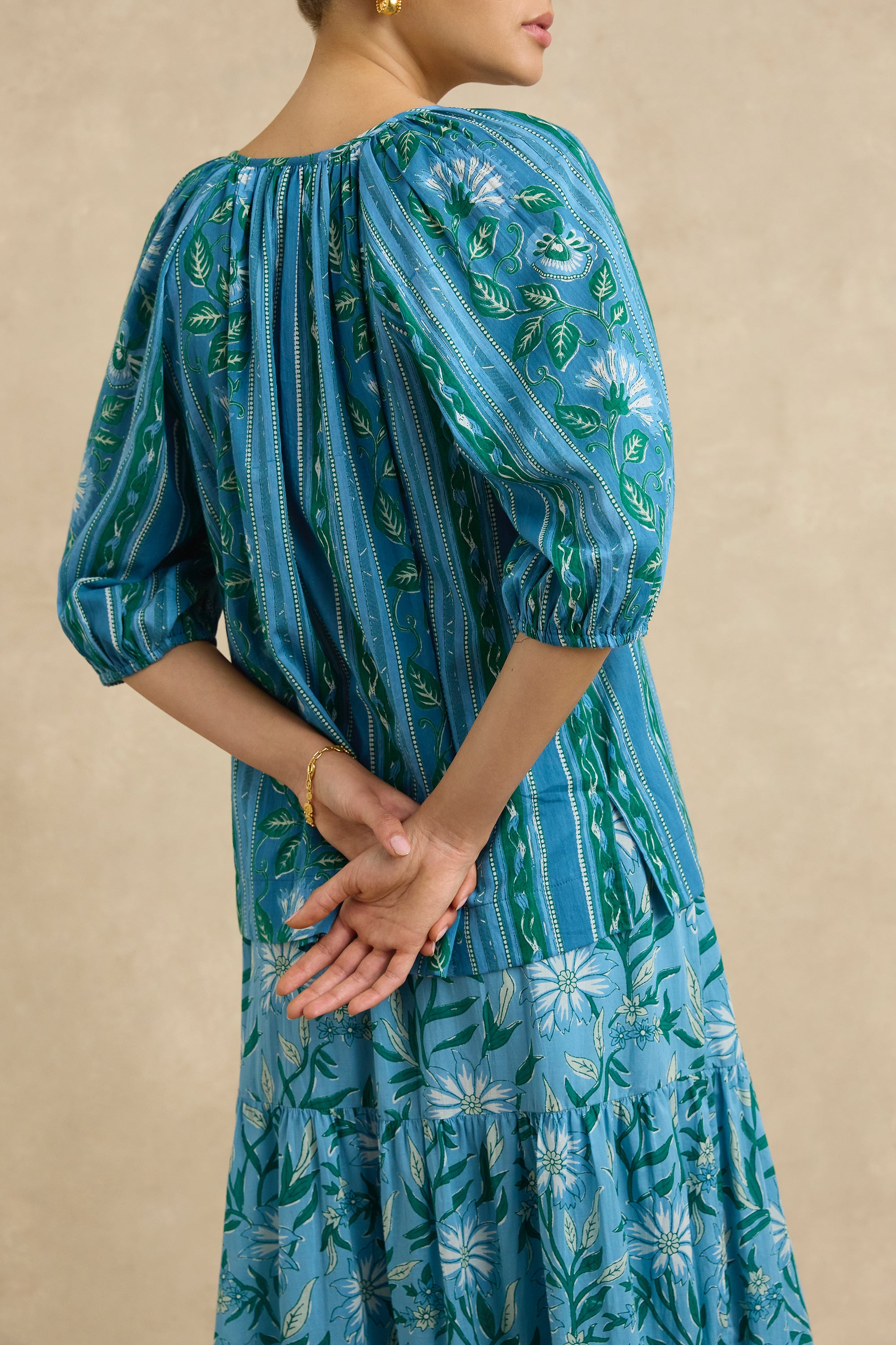 Adira Skirt - Spring Daisy Blue