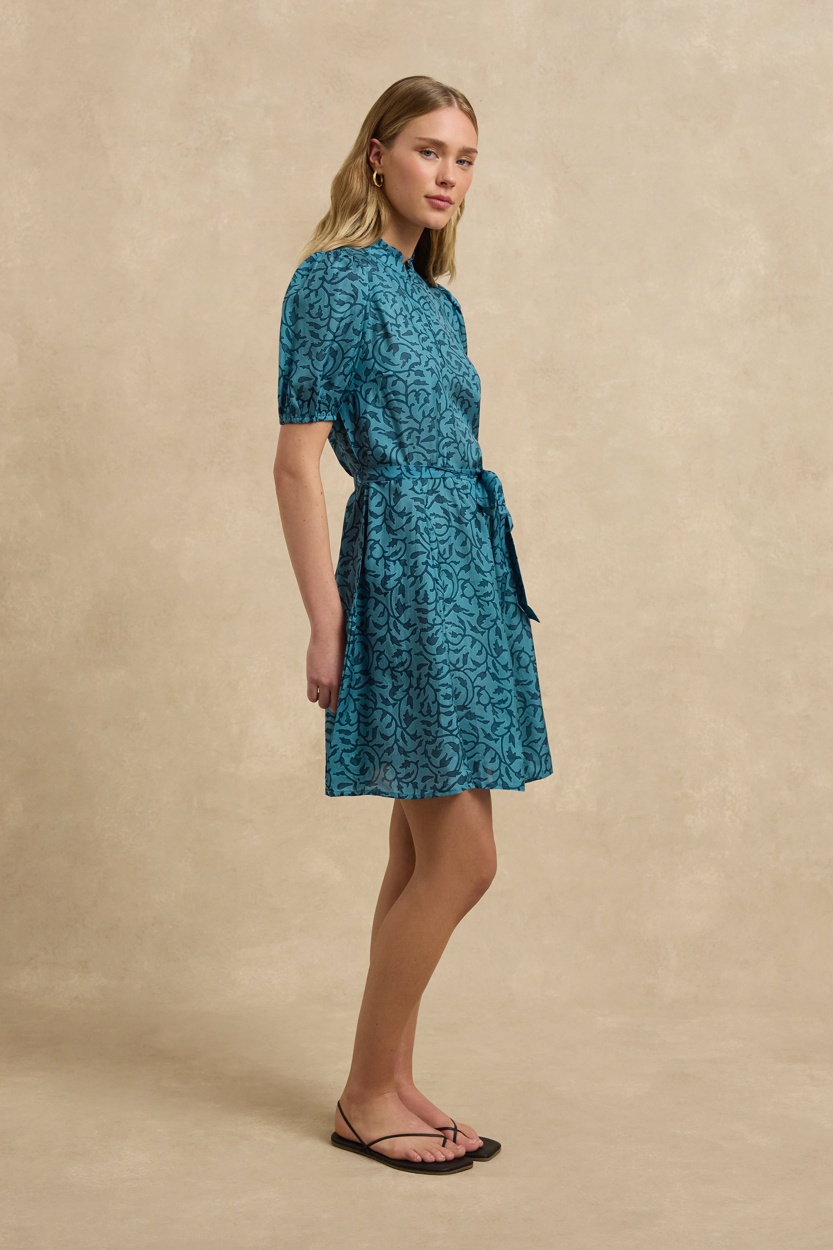 Gaia Dress - Midnight Vine Indigo