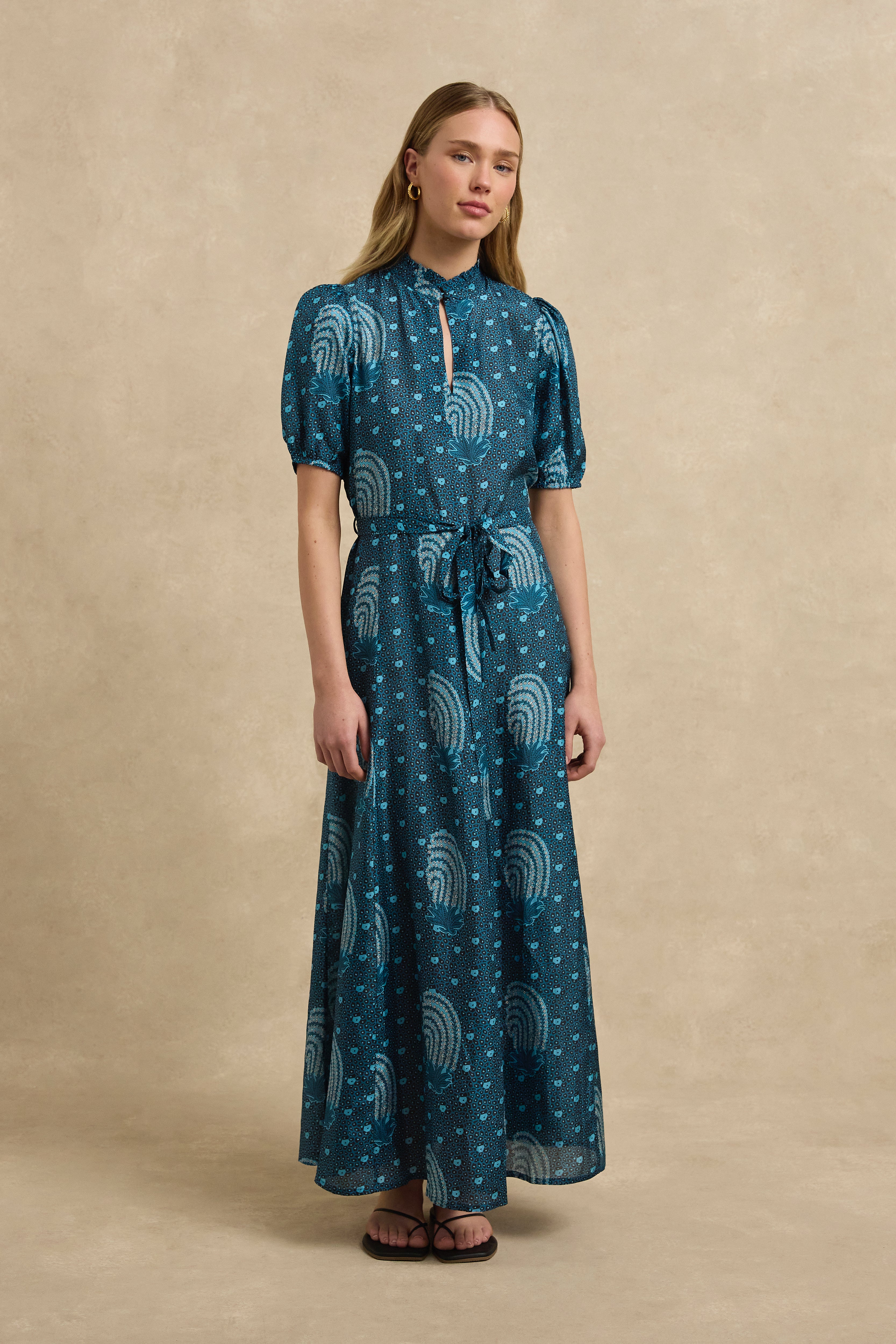 Oceanus Dress - Tide Indigo