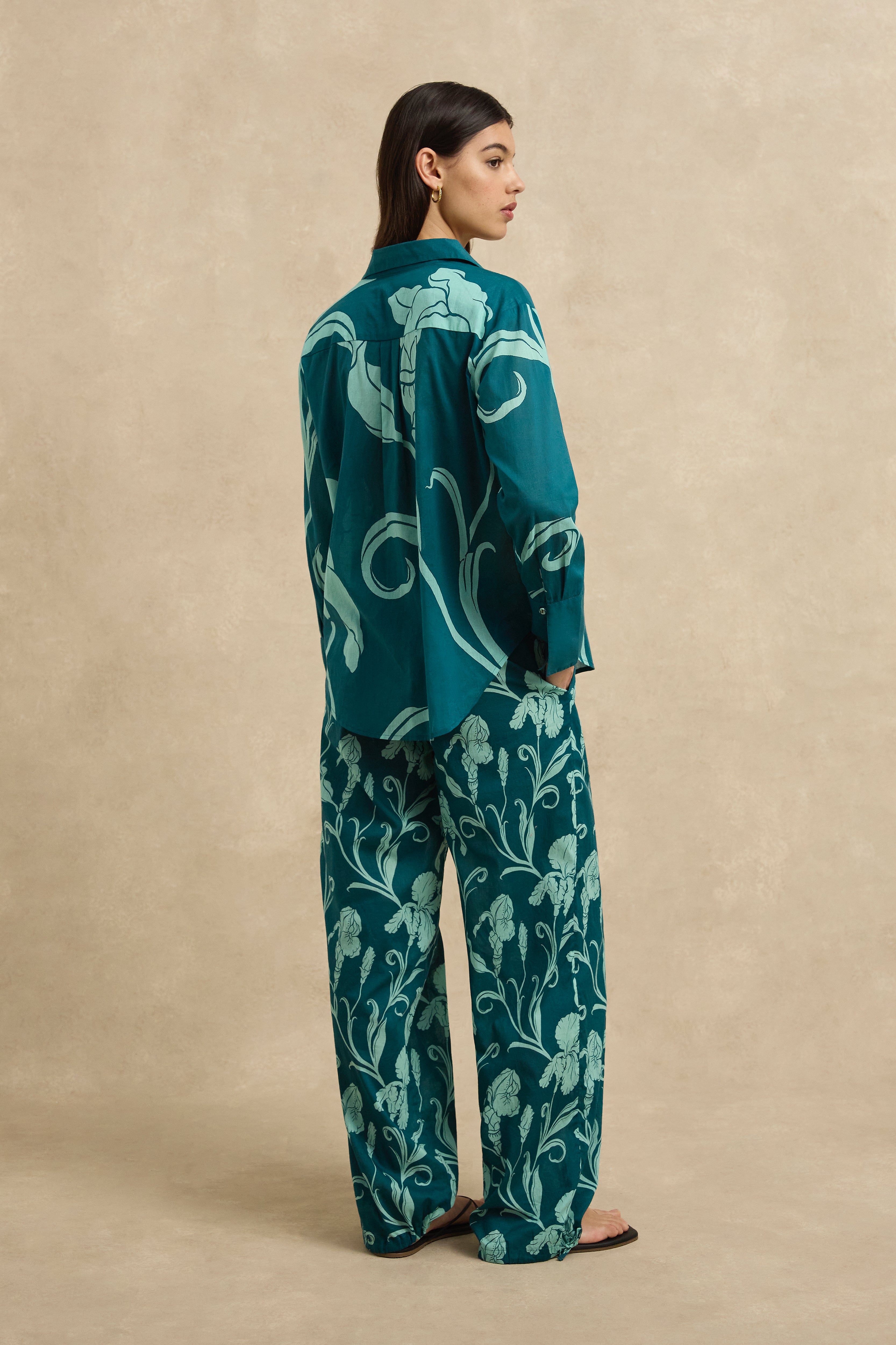 Saffron Shirt - Iris Jade