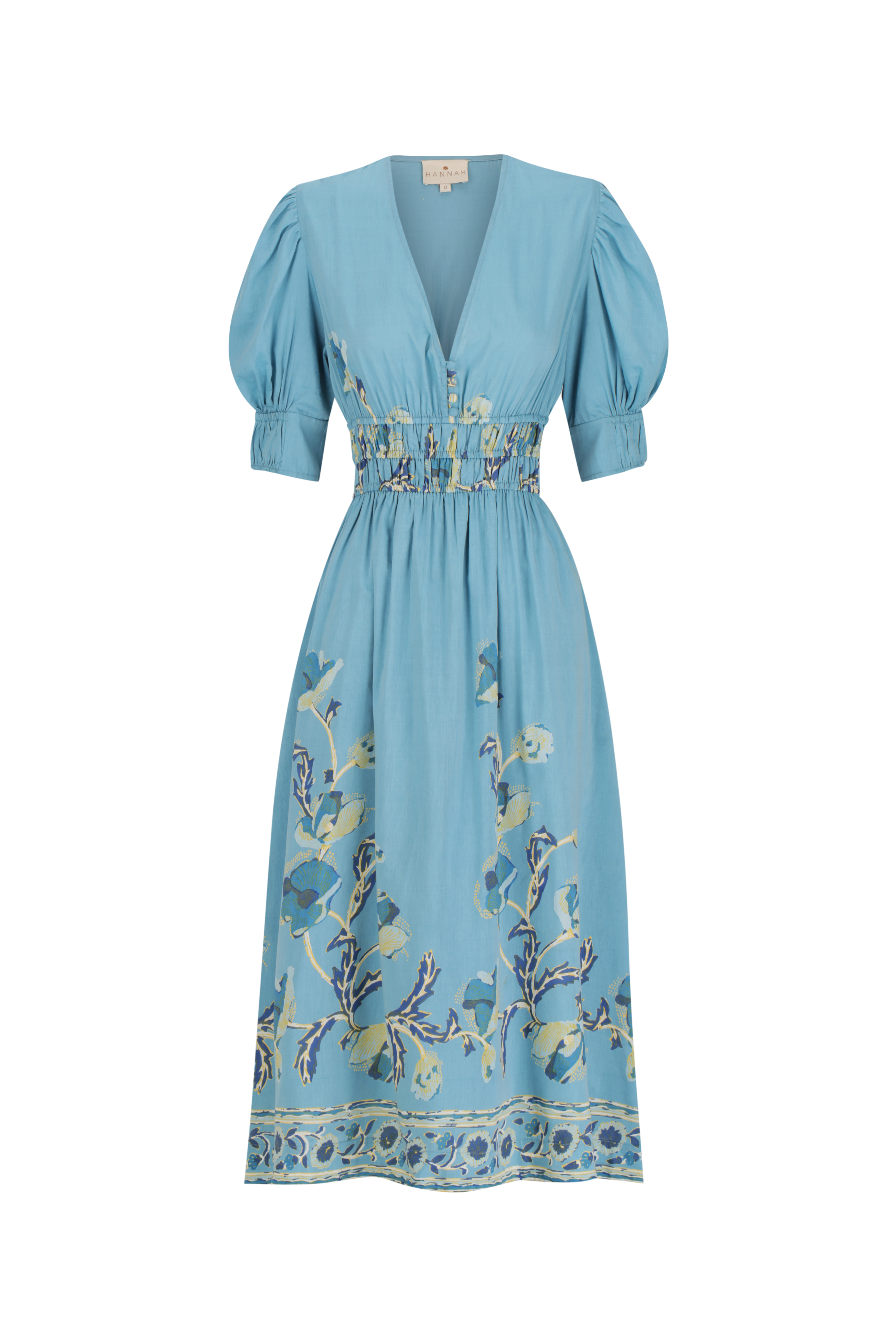 Salena Dress - Hibiscus Bloom Blue