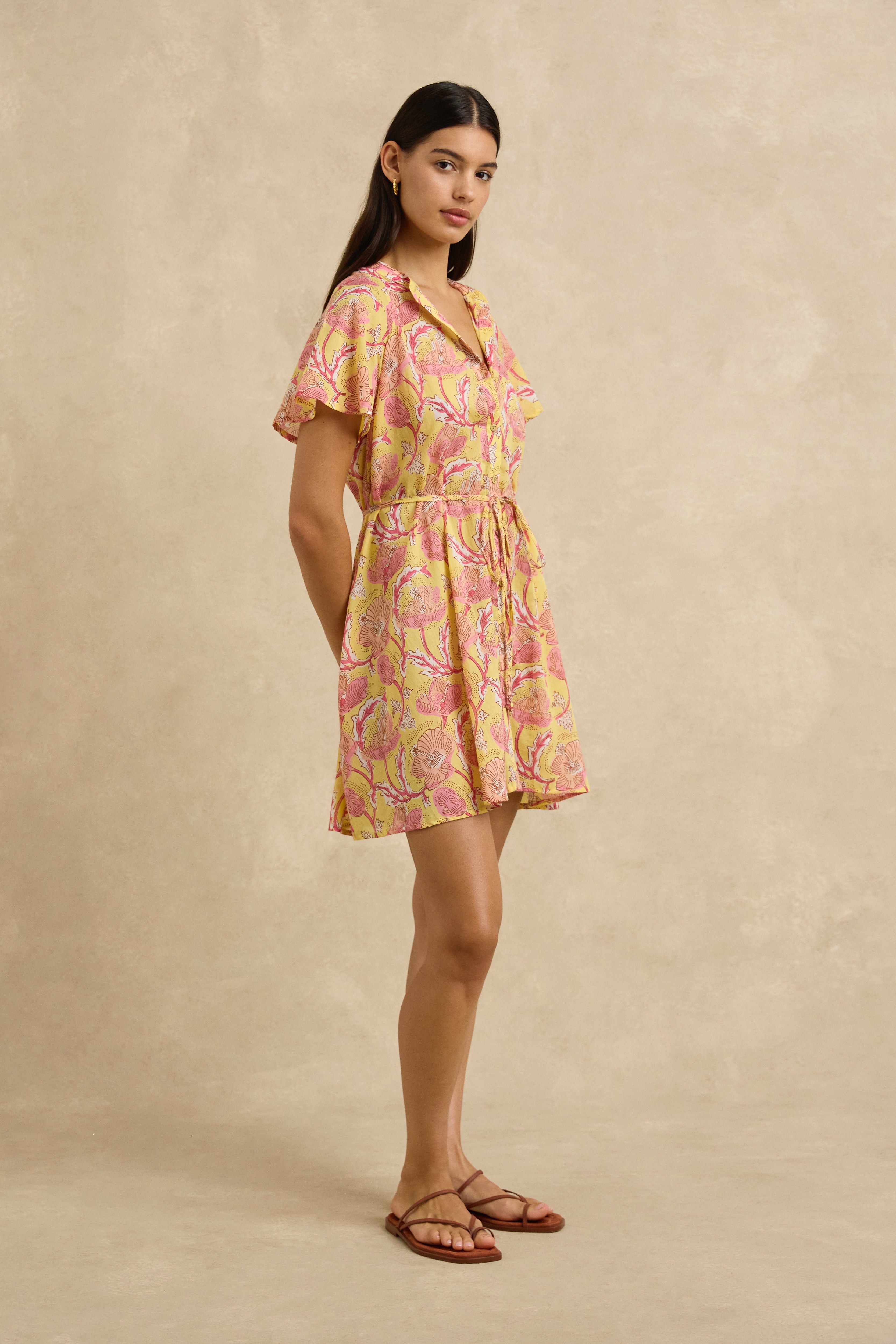 Sally Dress - Hibiscus Yellow