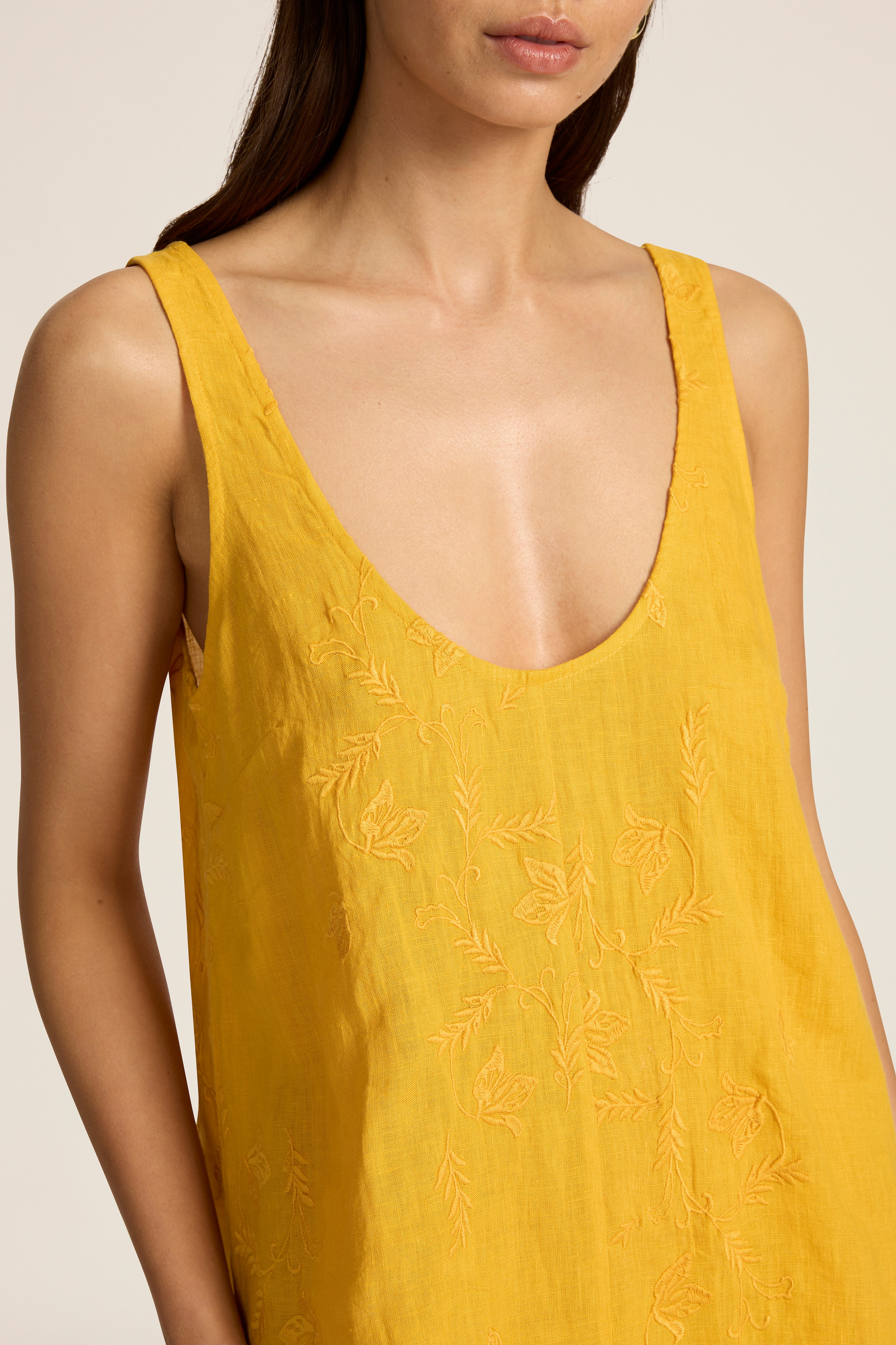 Sara Mini Dress - Verano Marigold