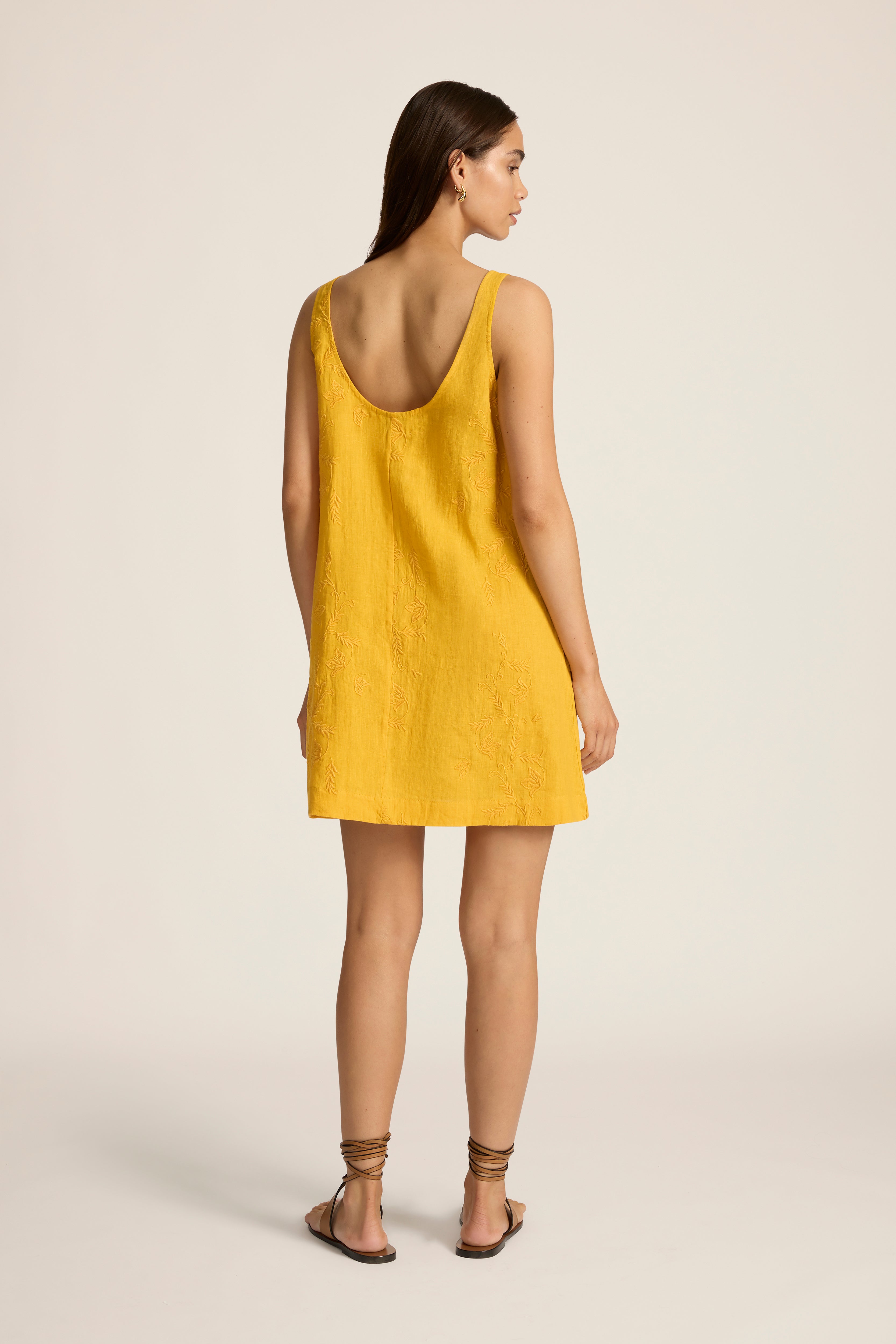 Sara Mini Dress - Verano Marigold