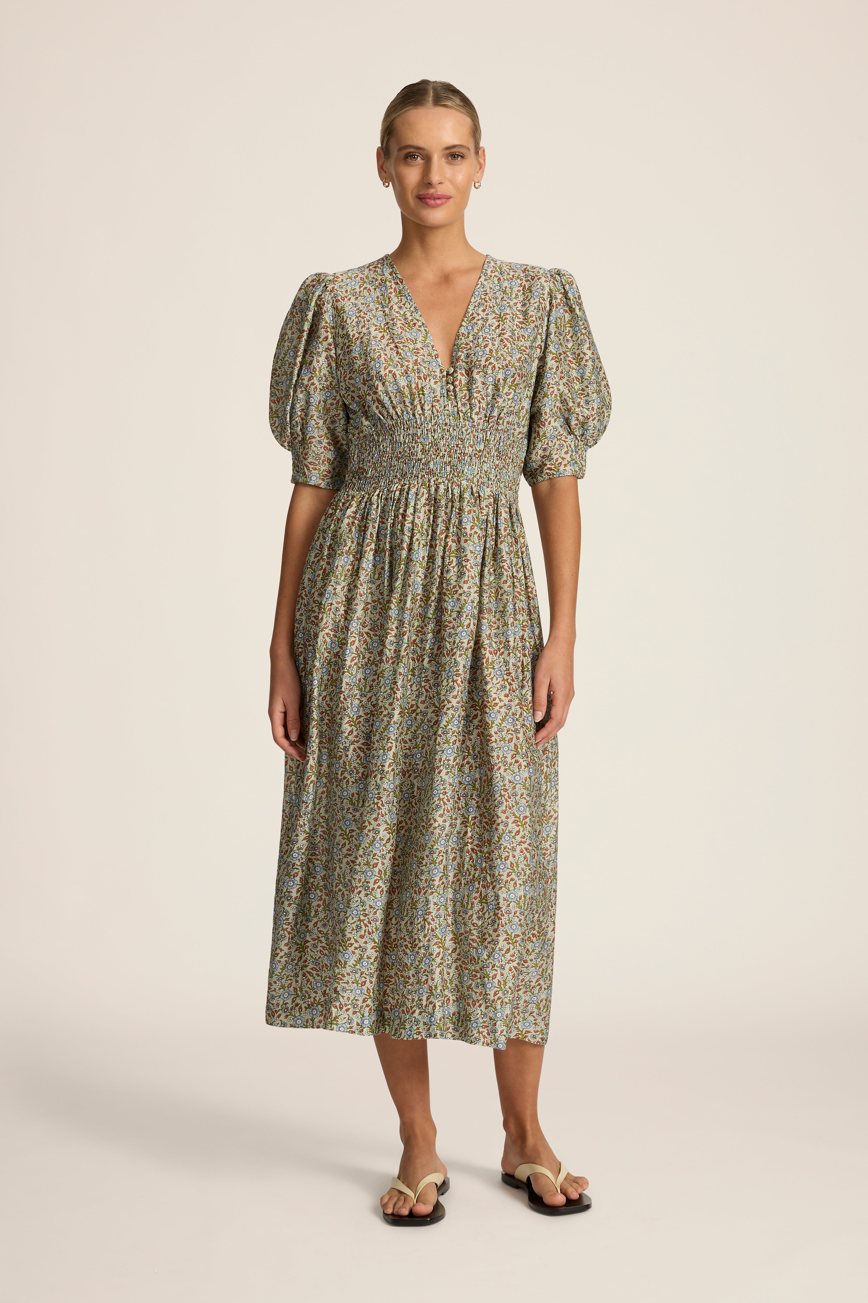 Sophia Midi Dress - Bonita Mint