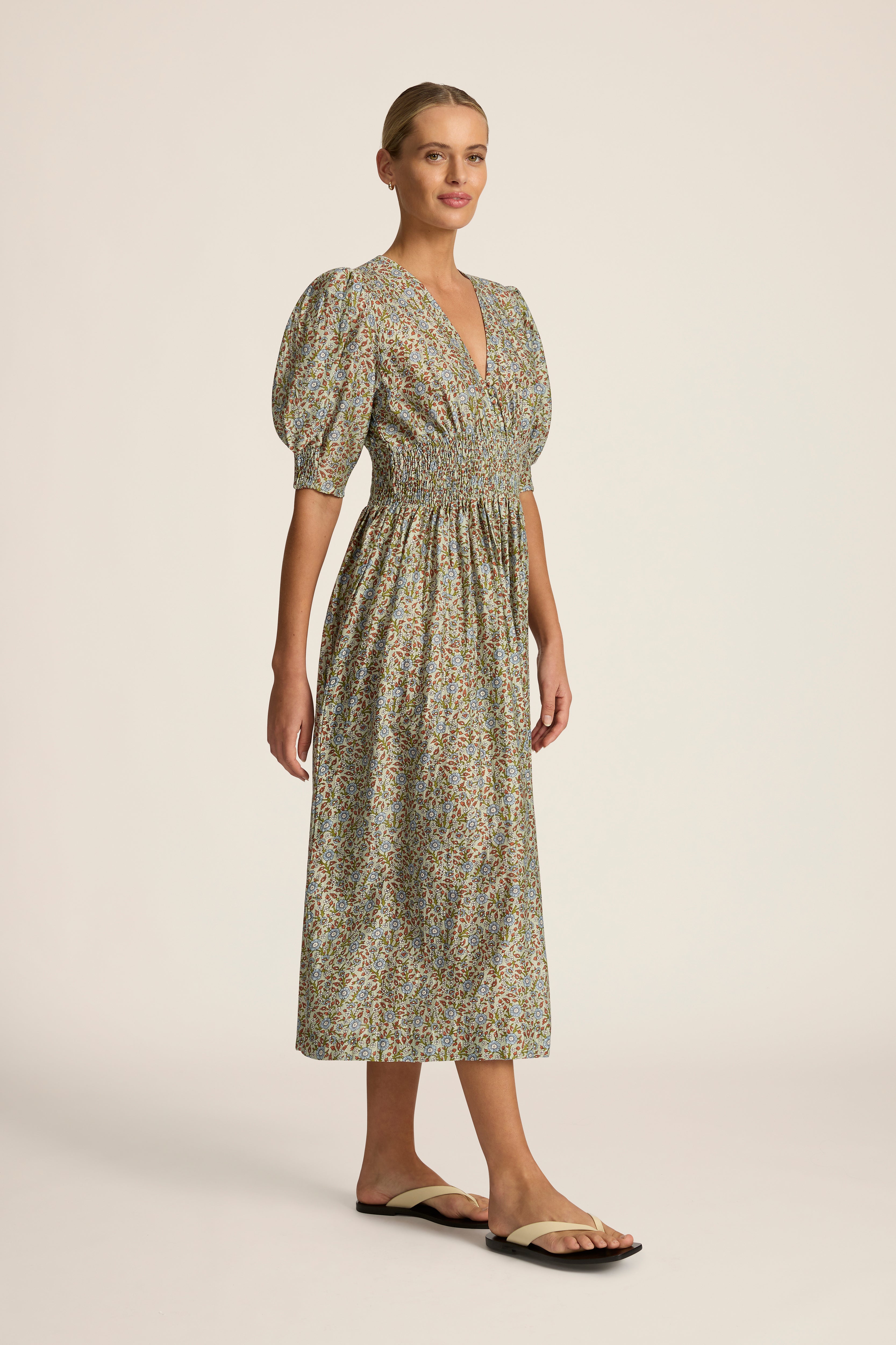 Sophia Midi Dress - Bonita Mint