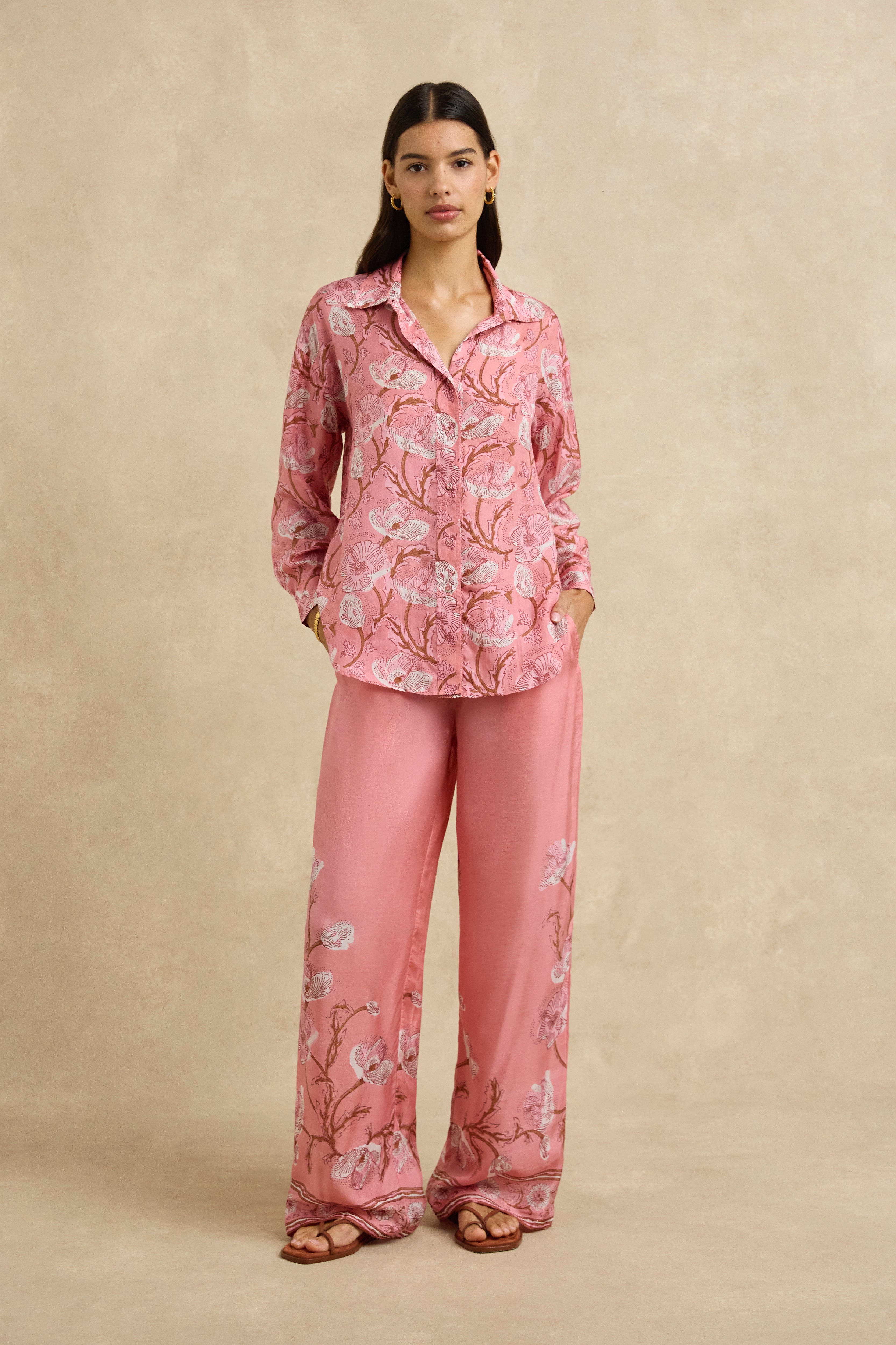 Stevie Shirt - Hibiscus Pink