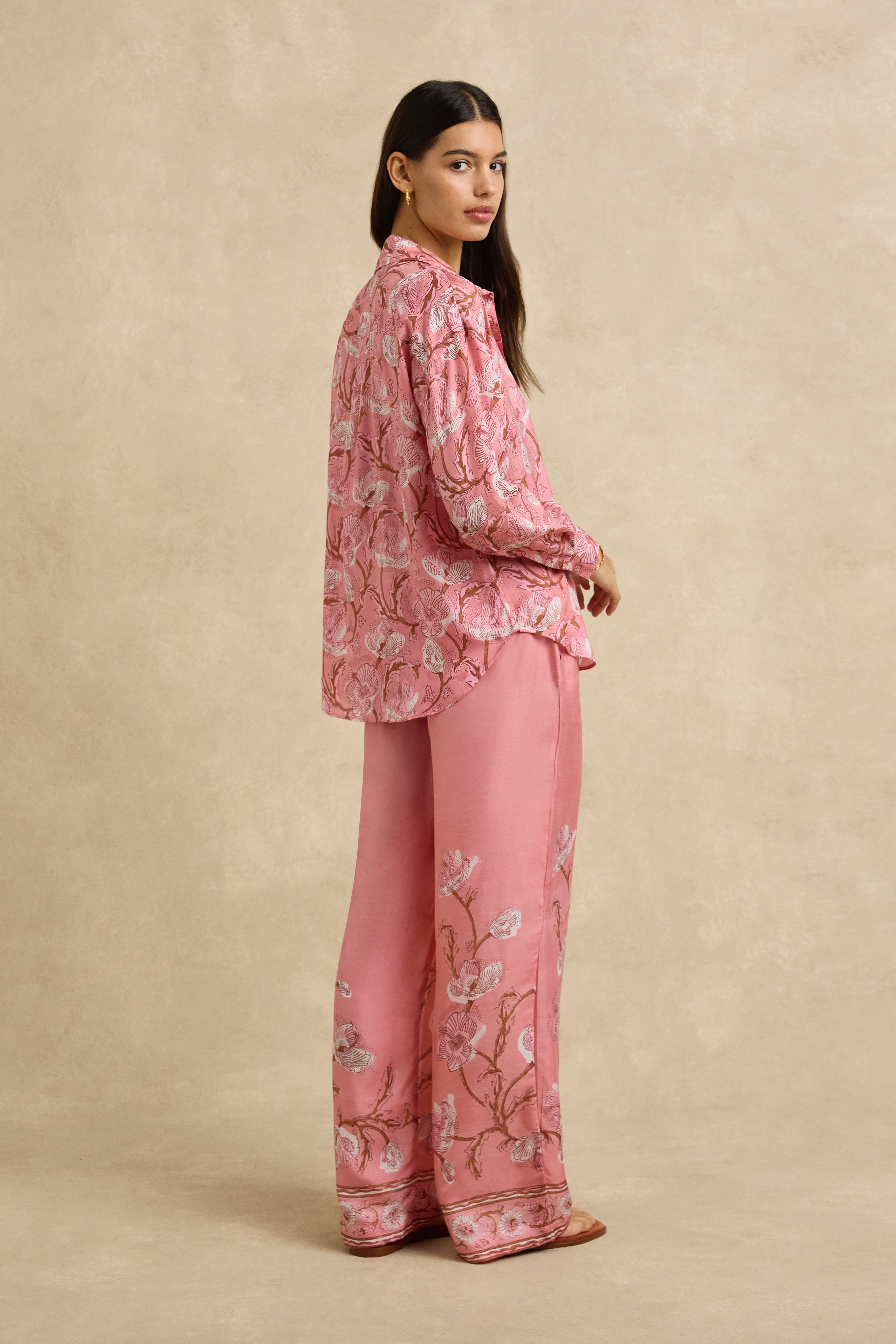 Azra Pant - Hibiscus Pink