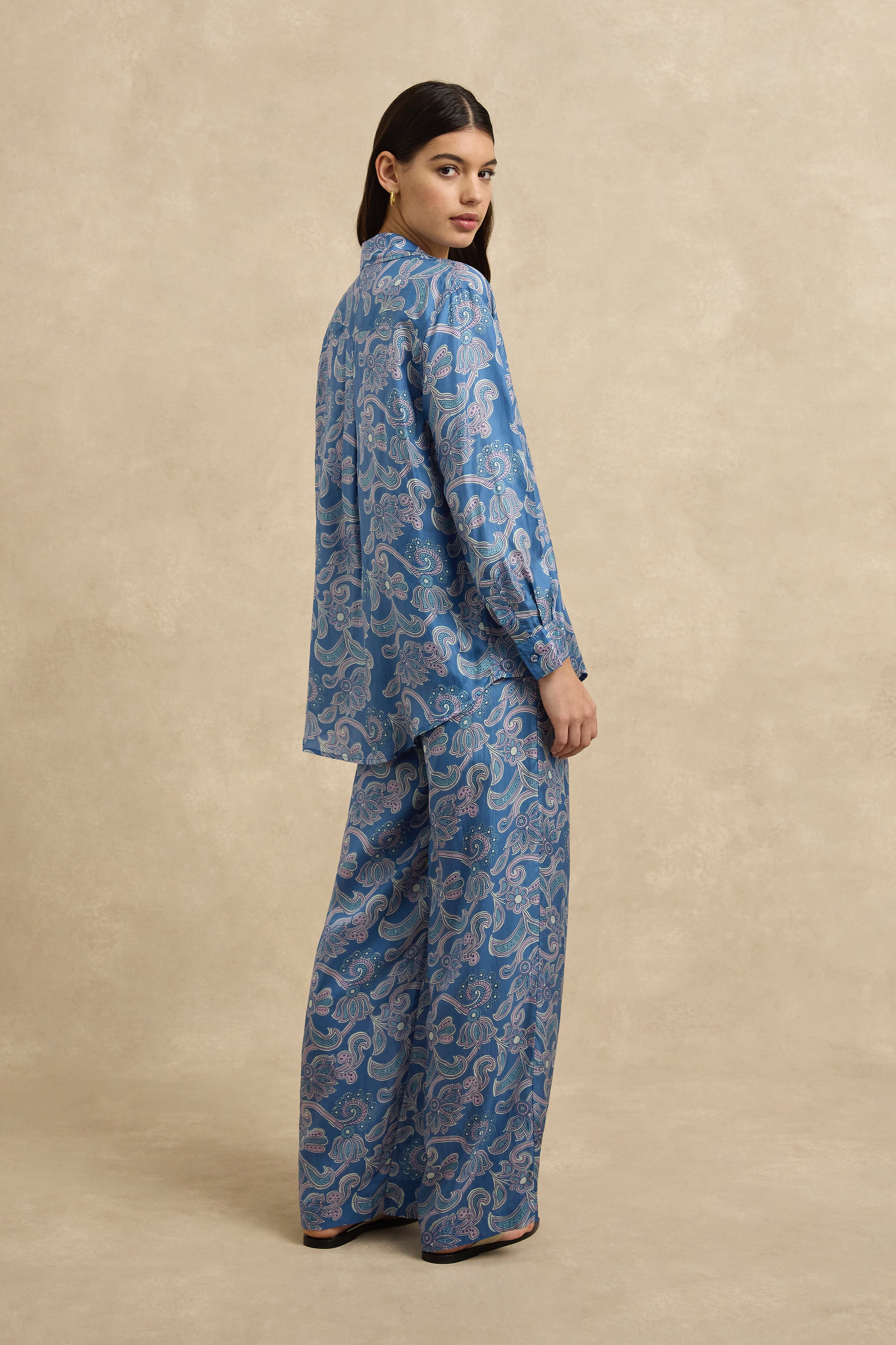 Stevie Shirt - Brocade Indigo