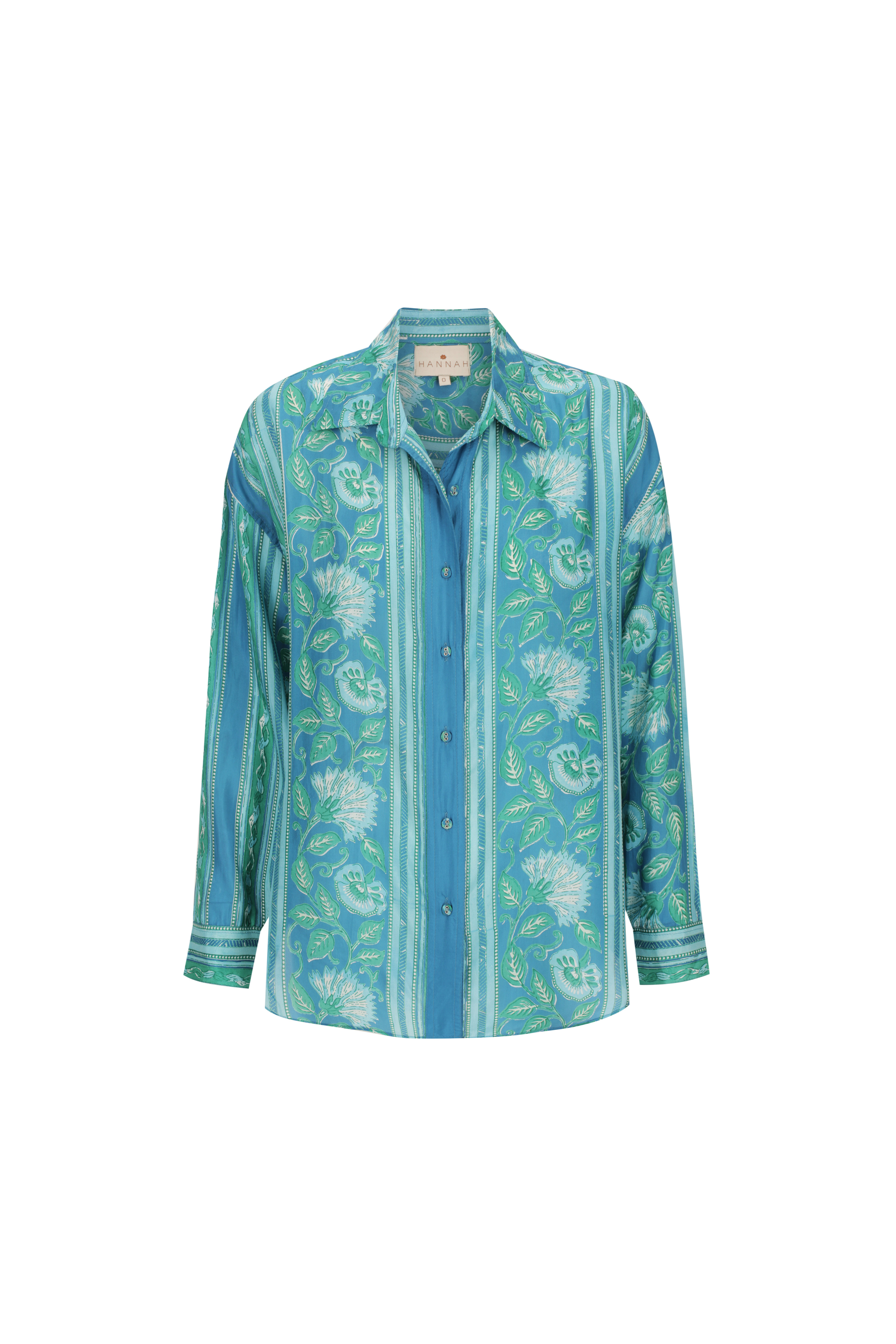 Stevie Shirt - Spring Daisy Dark Blue
