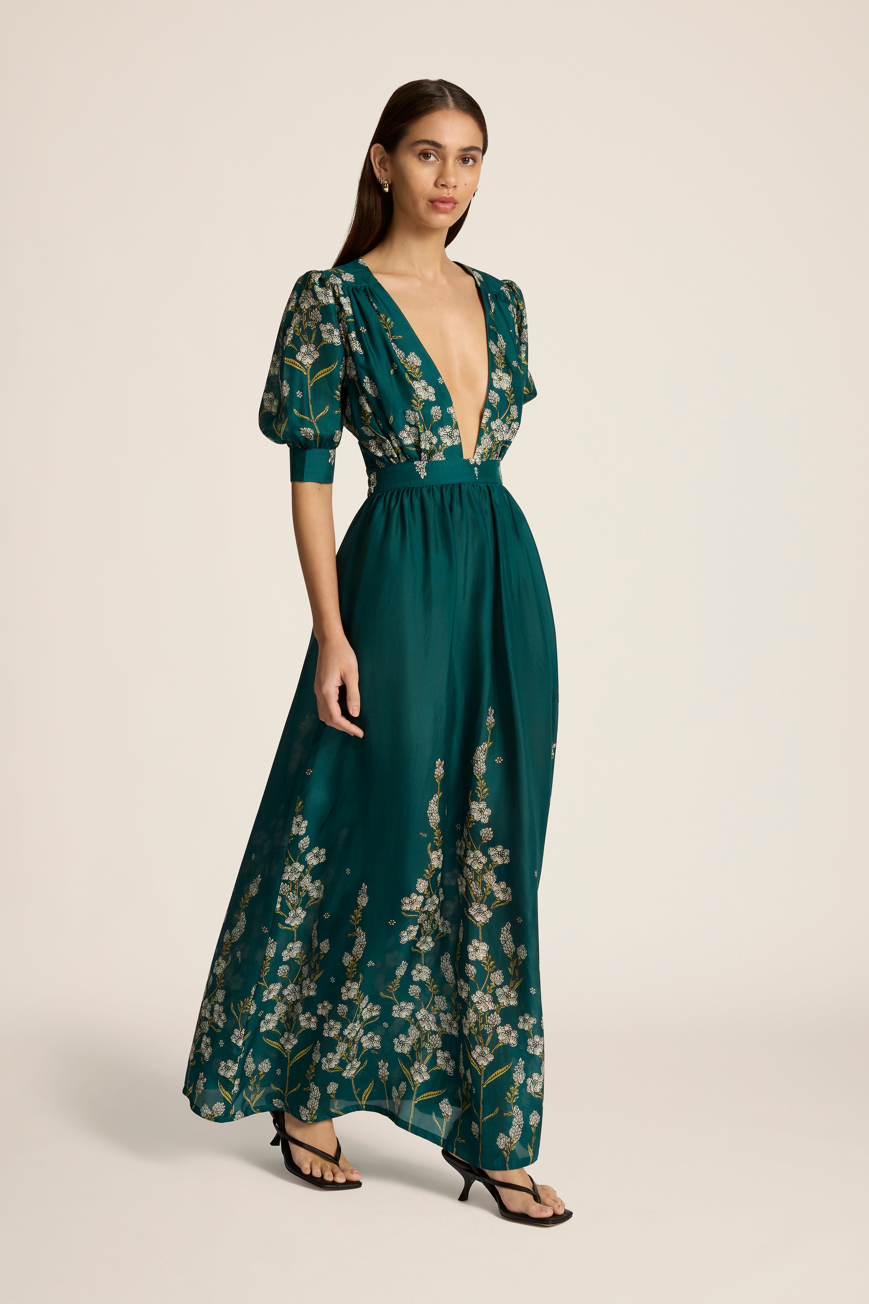 Surya Maxi Dress - Valencia Jasper