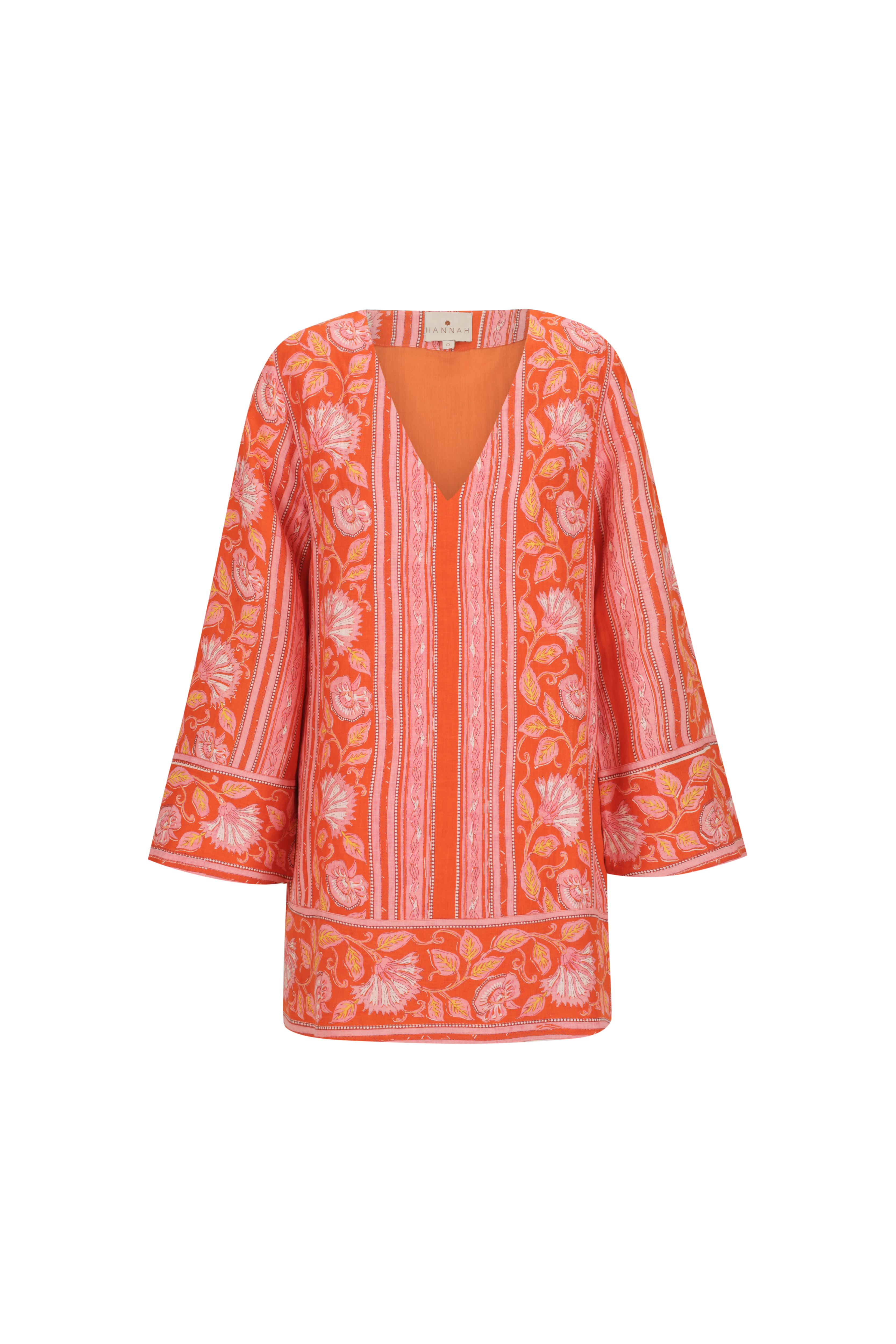 Tavi Dress - Spring Daisy Crimson
