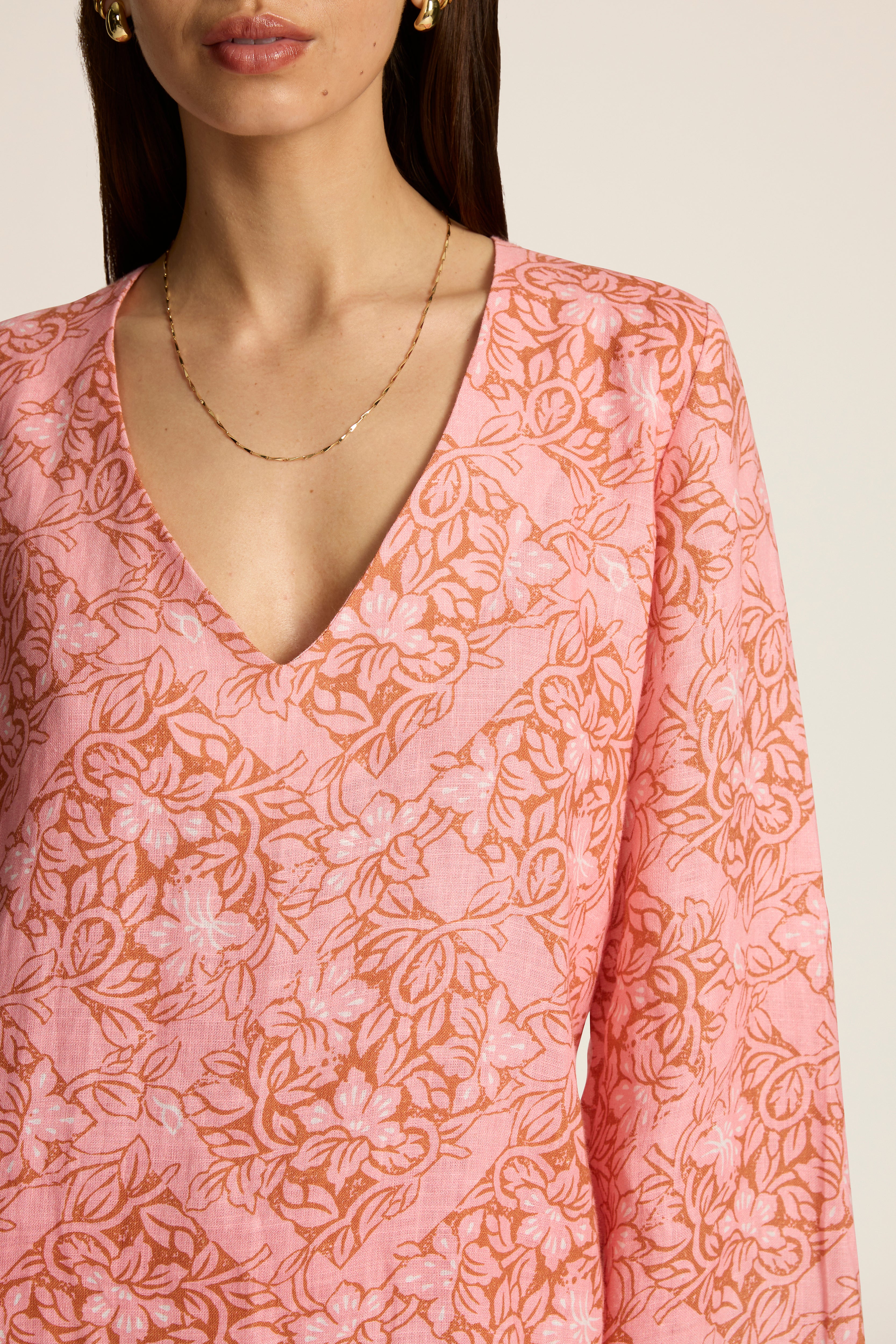Tavi Mini Dress - Lantana Peony