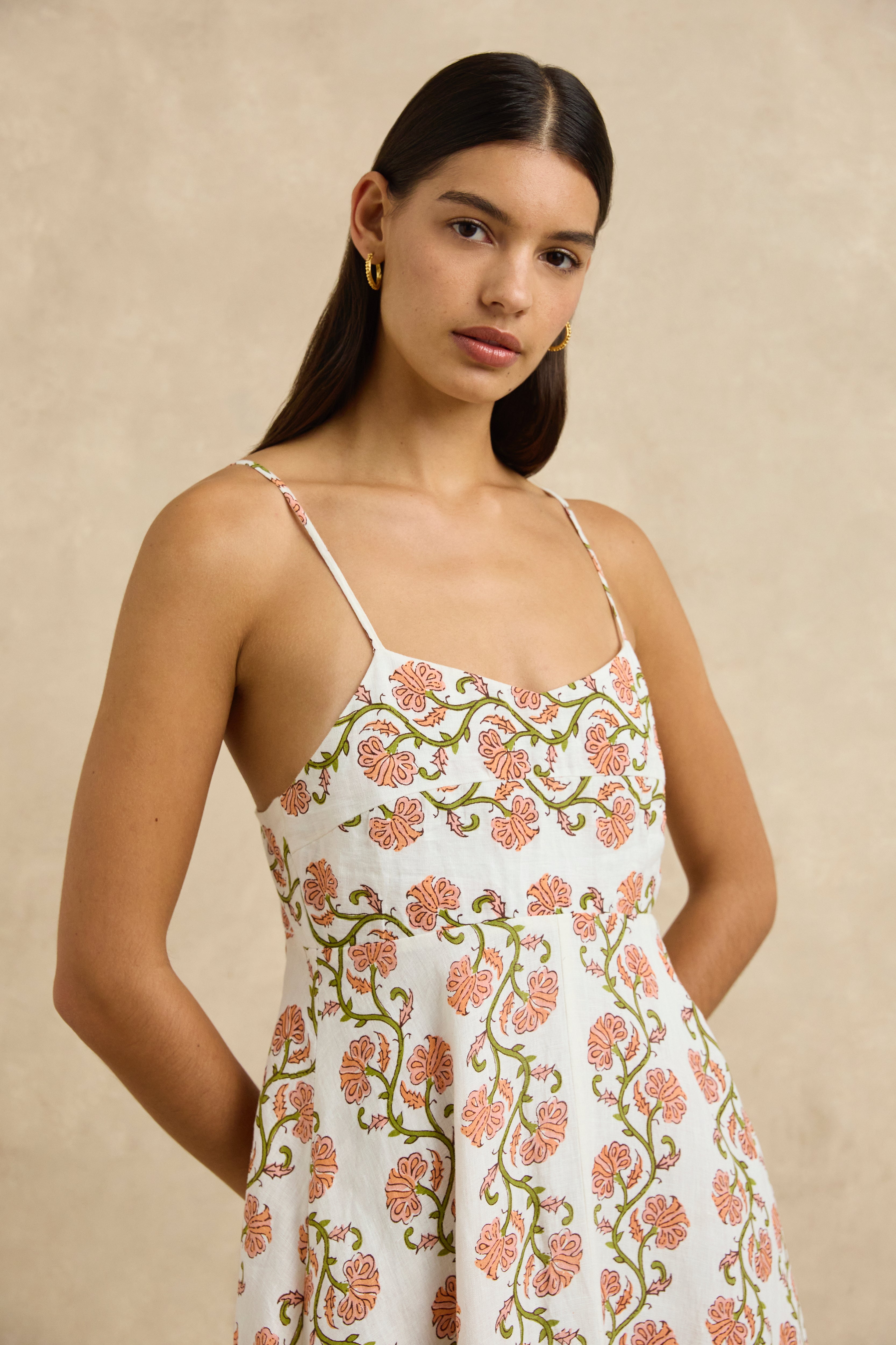 Teeva Dress - Daffodil Pink