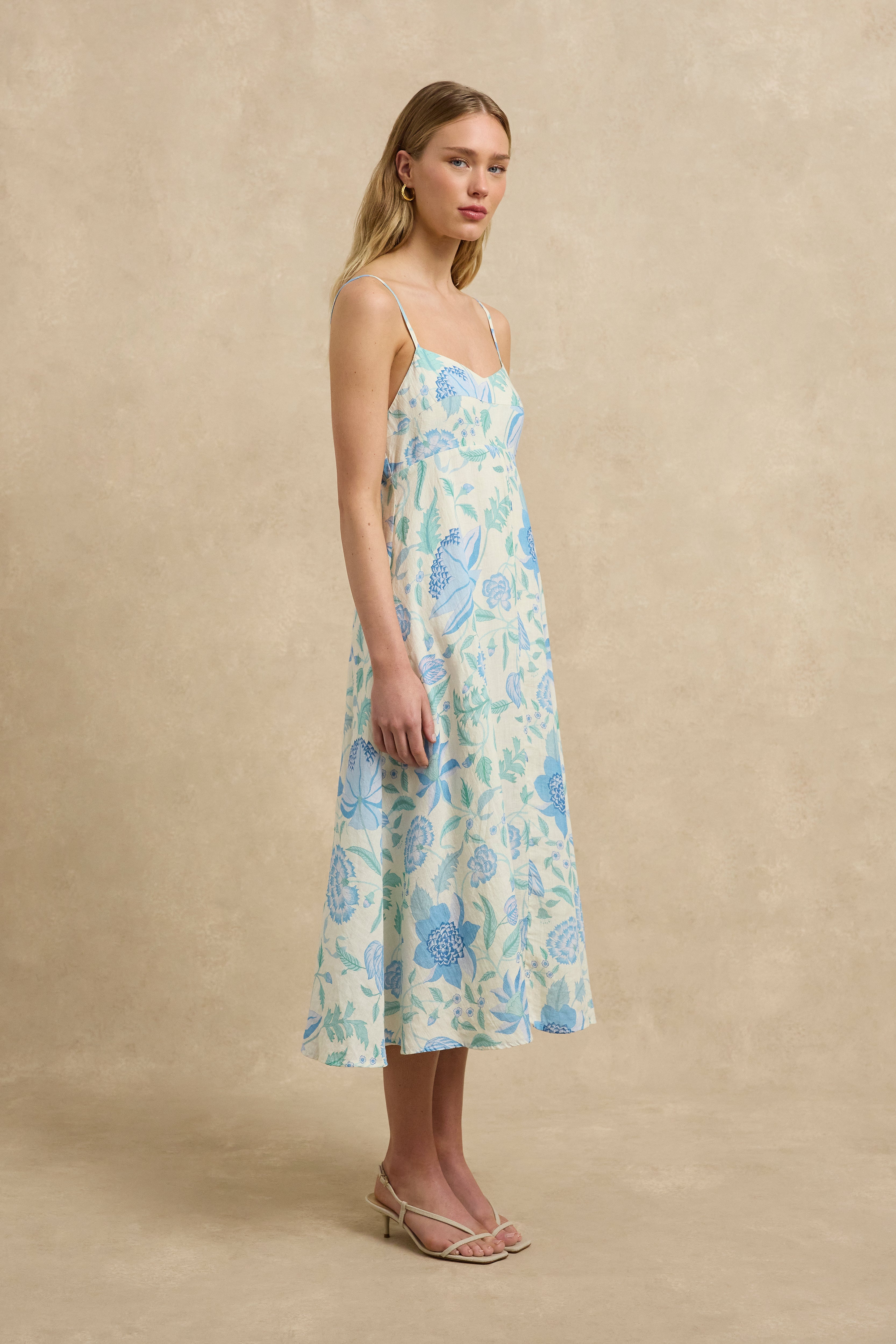 Teeva Dress - Shellflower Ivory
