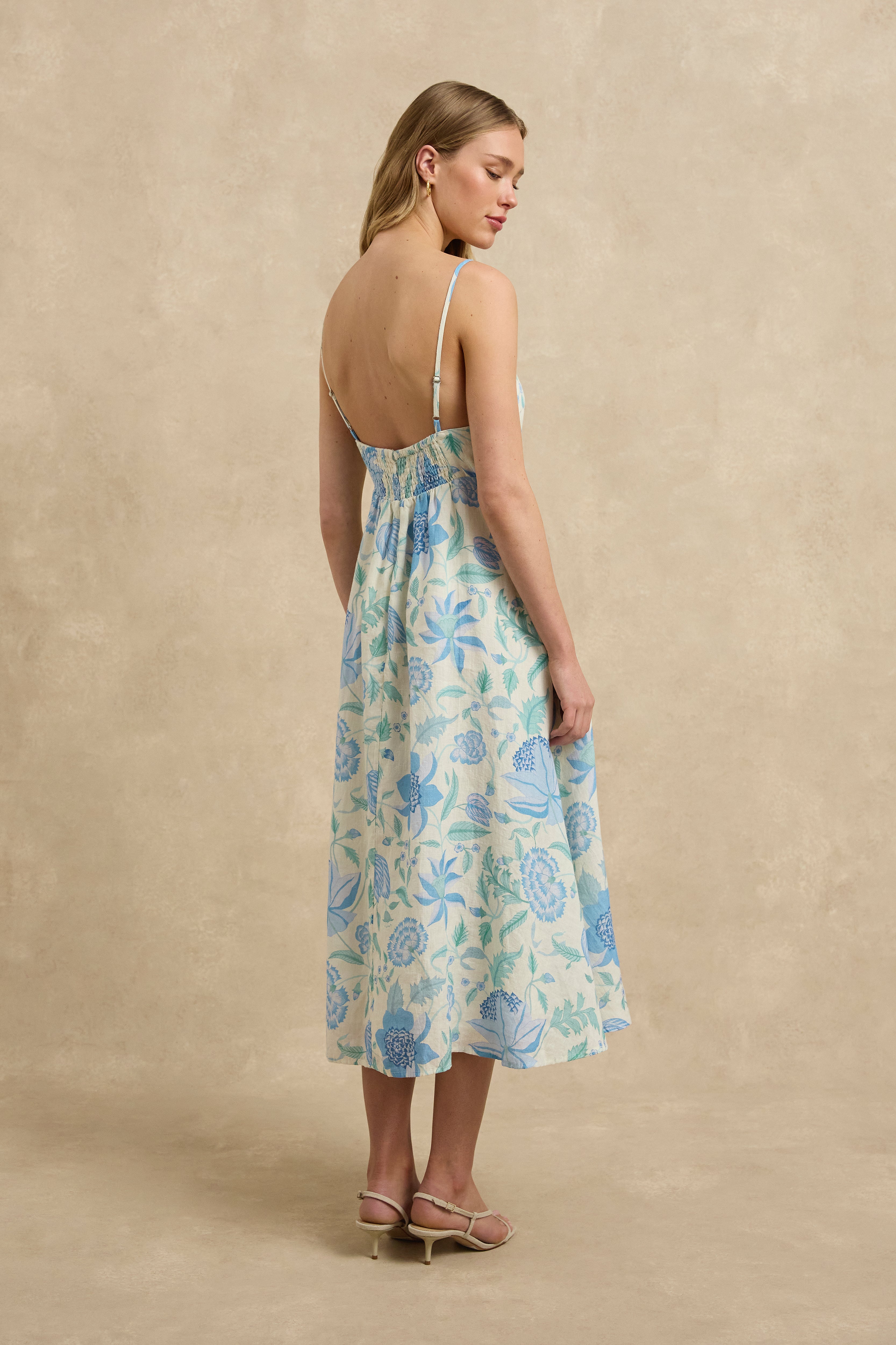 Teeva Dress - Shellflower Ivory