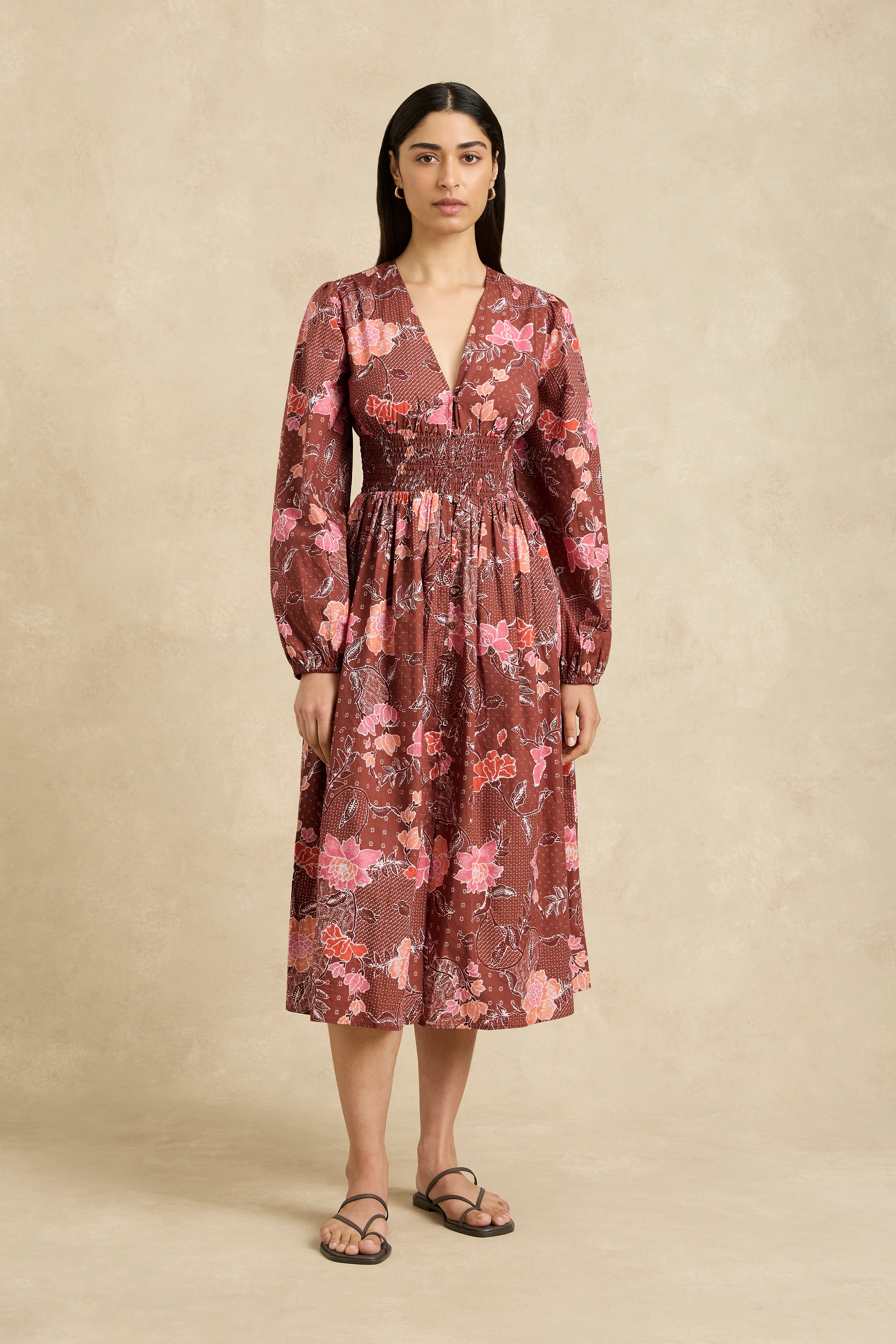 Thea Dress - Bloom Burgundy