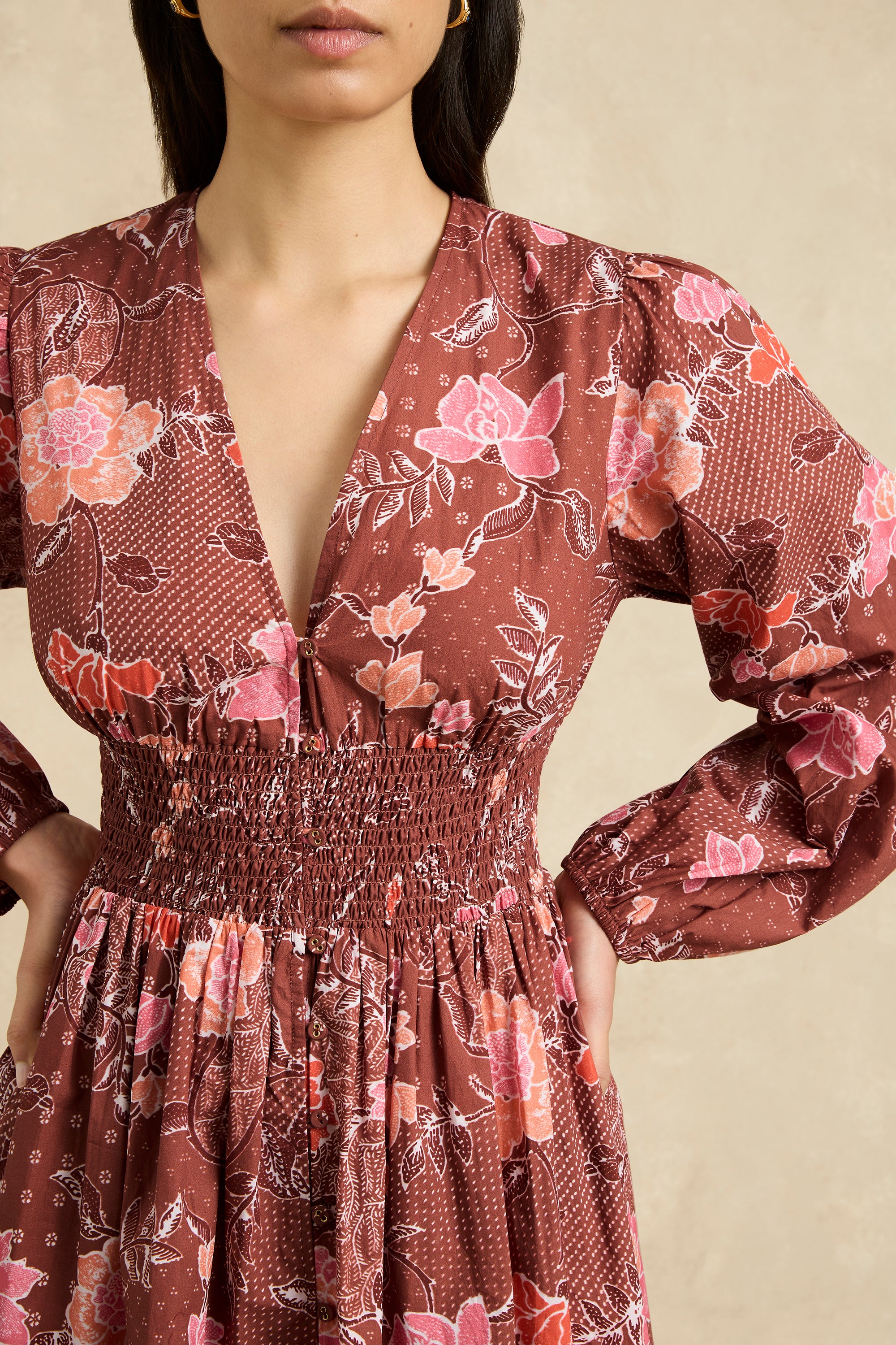 Thea Dress - Bloom Burgundy