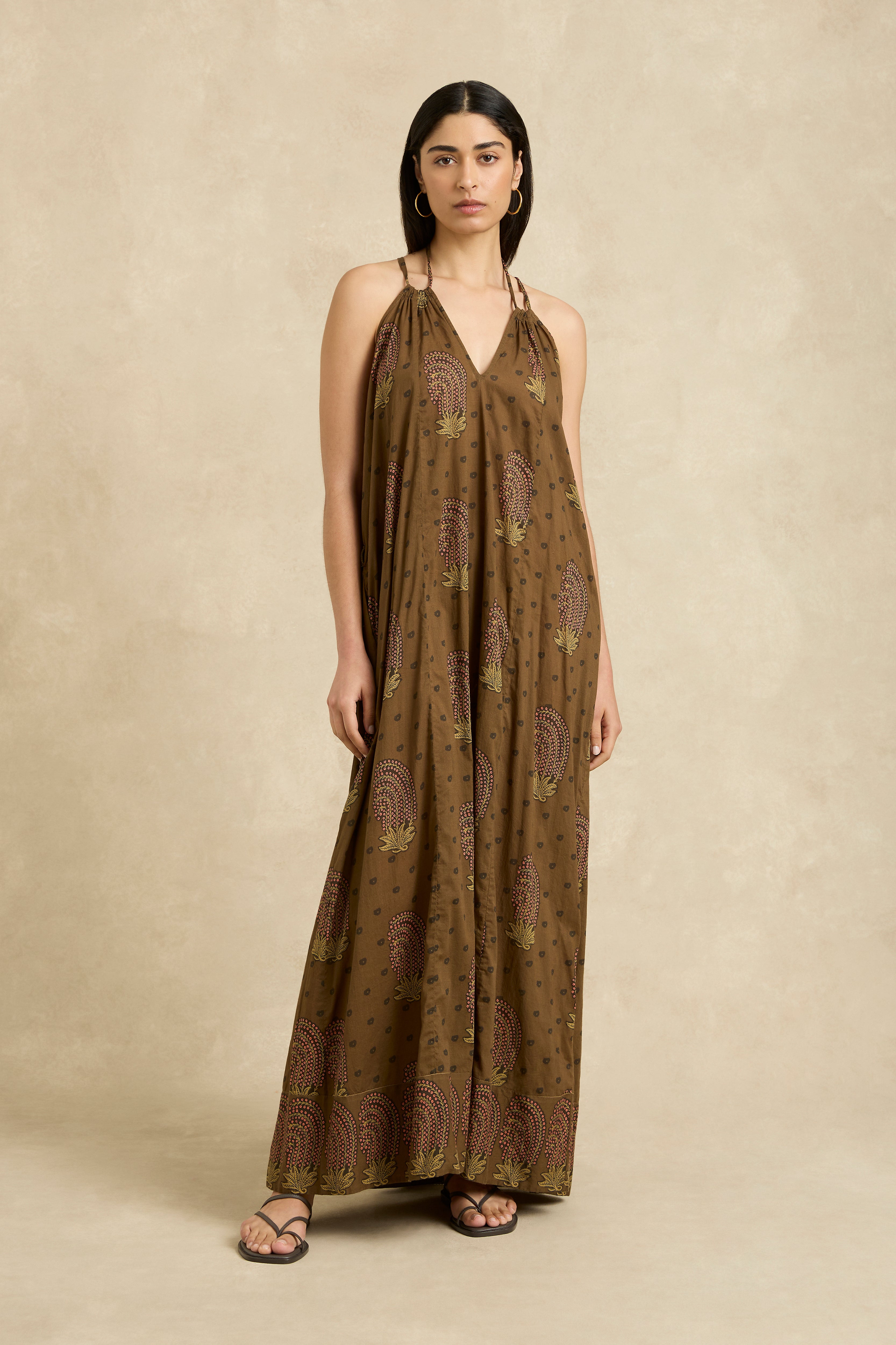 Valeria Dress - Tide Khaki