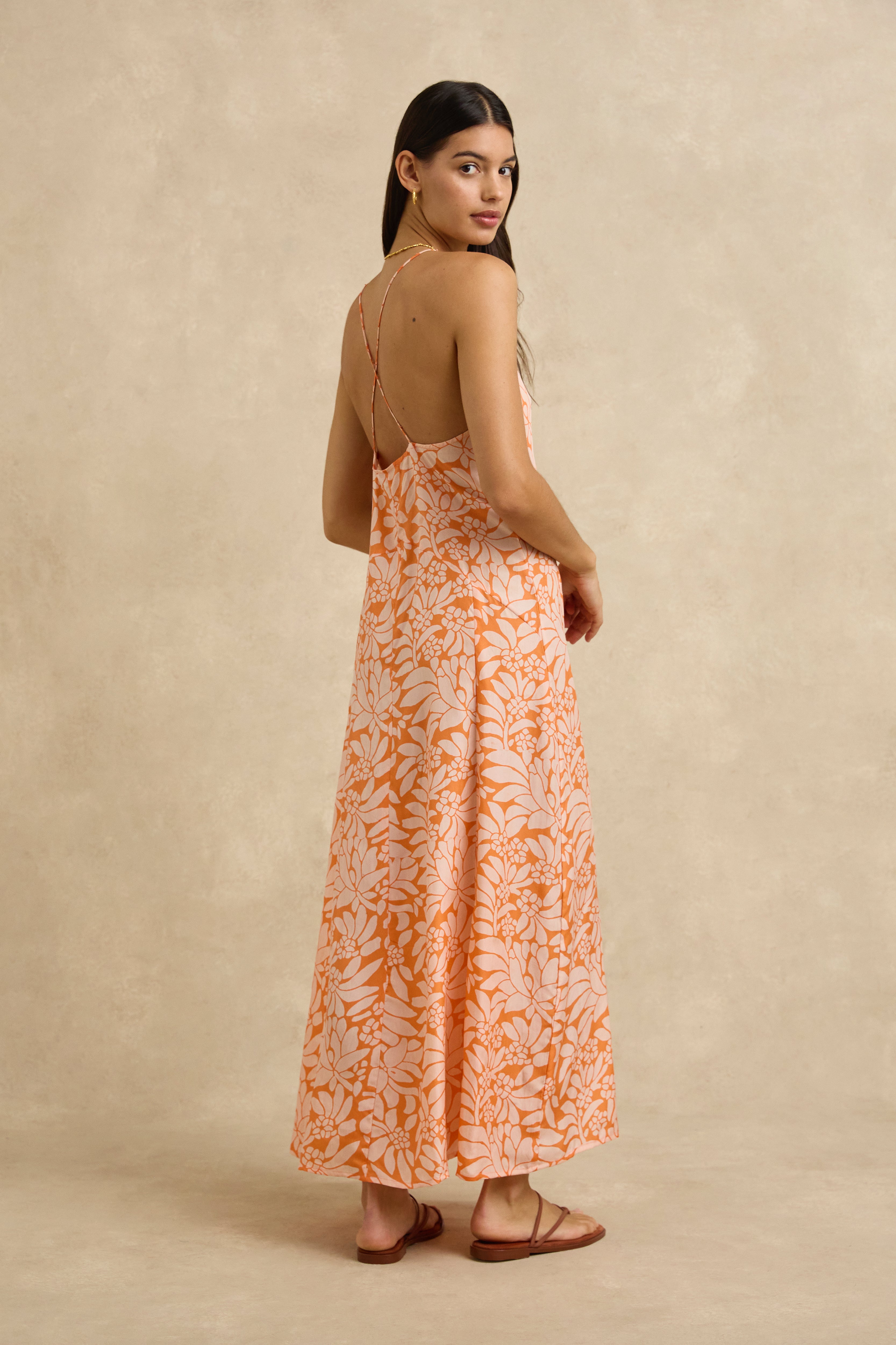 Veda Dress - Crocus Persimmon
