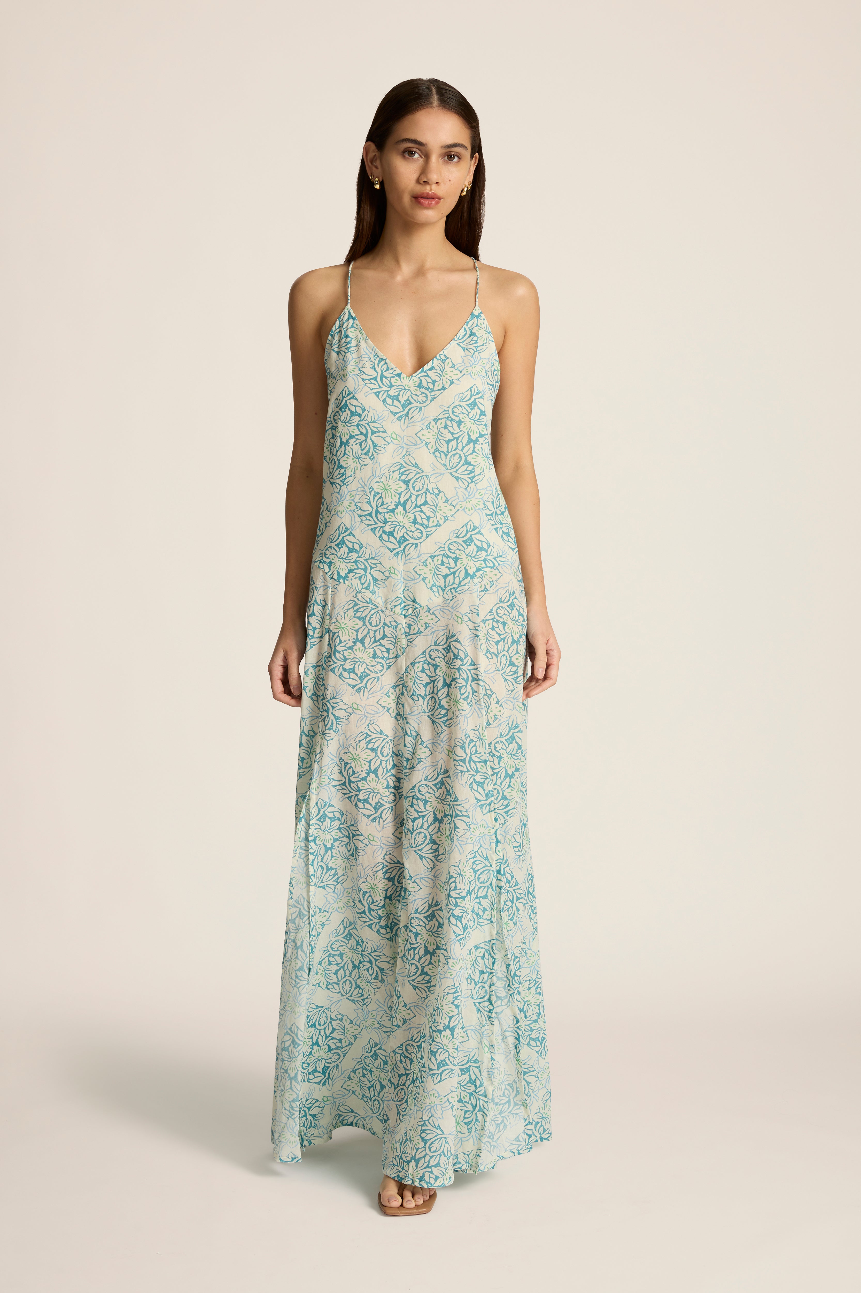 Veronica Maxi Dress - Lantana Azure
