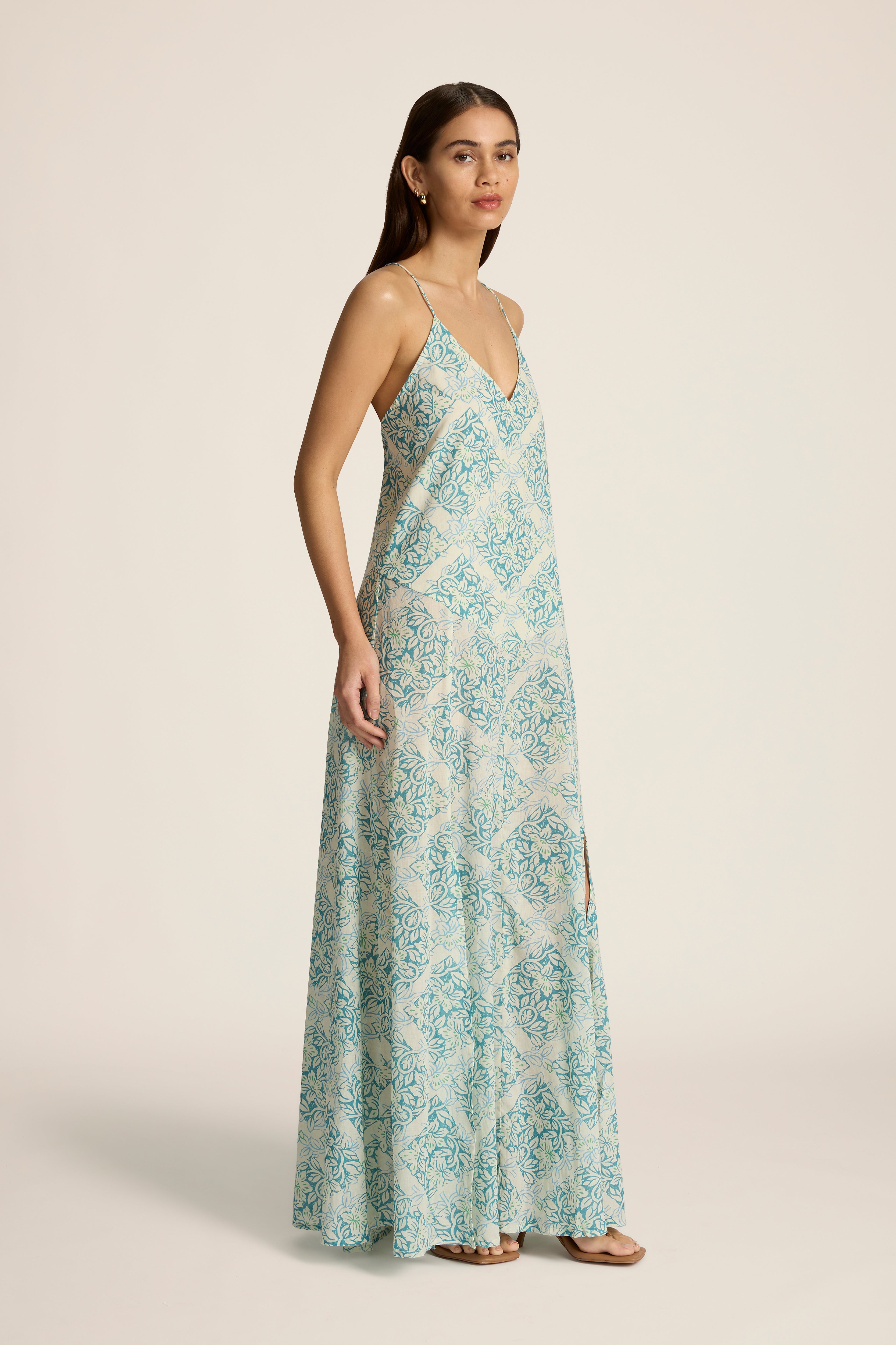 Veronica Maxi Dress - Lantana Azure