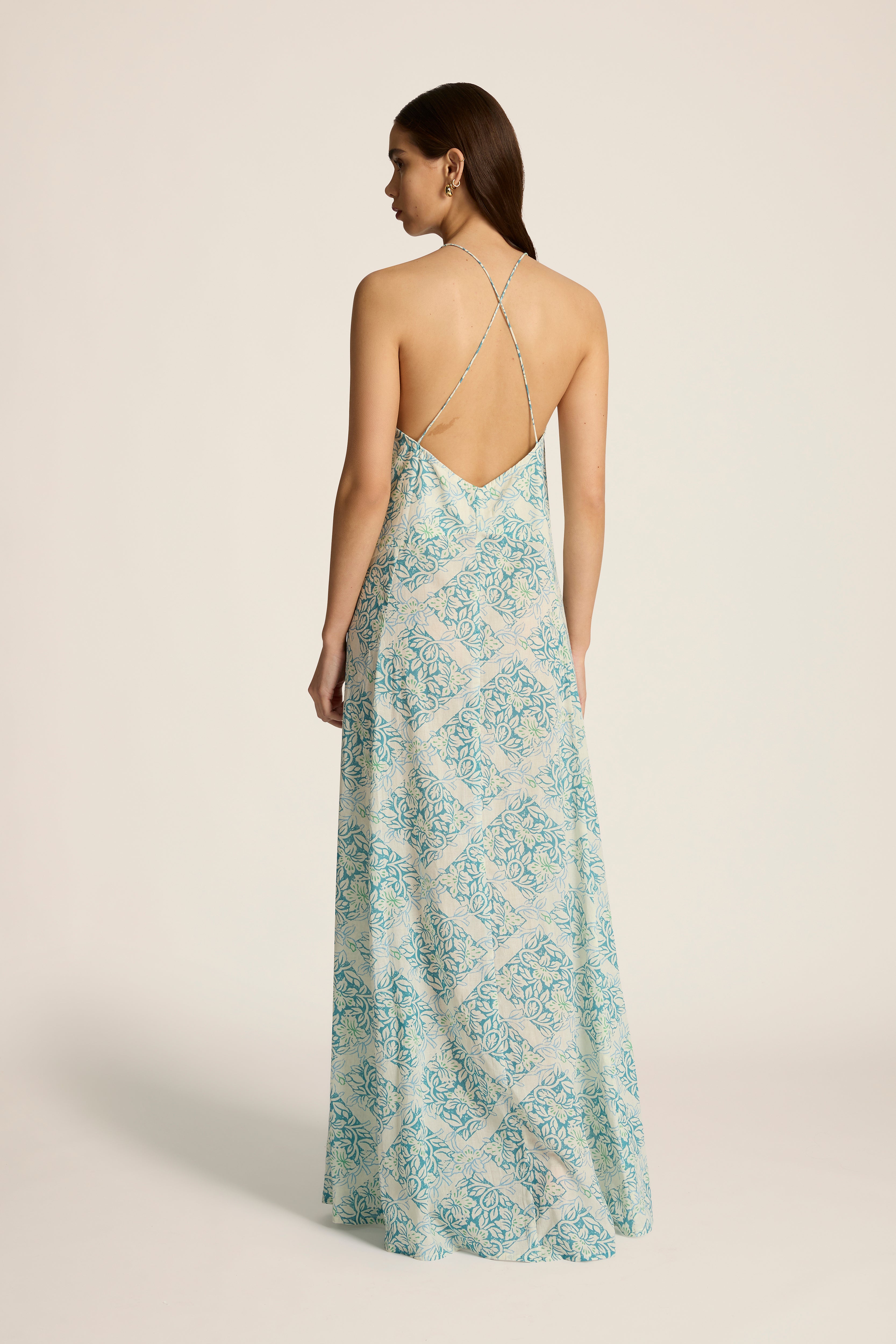 Veronica Maxi Dress - Lantana Azure