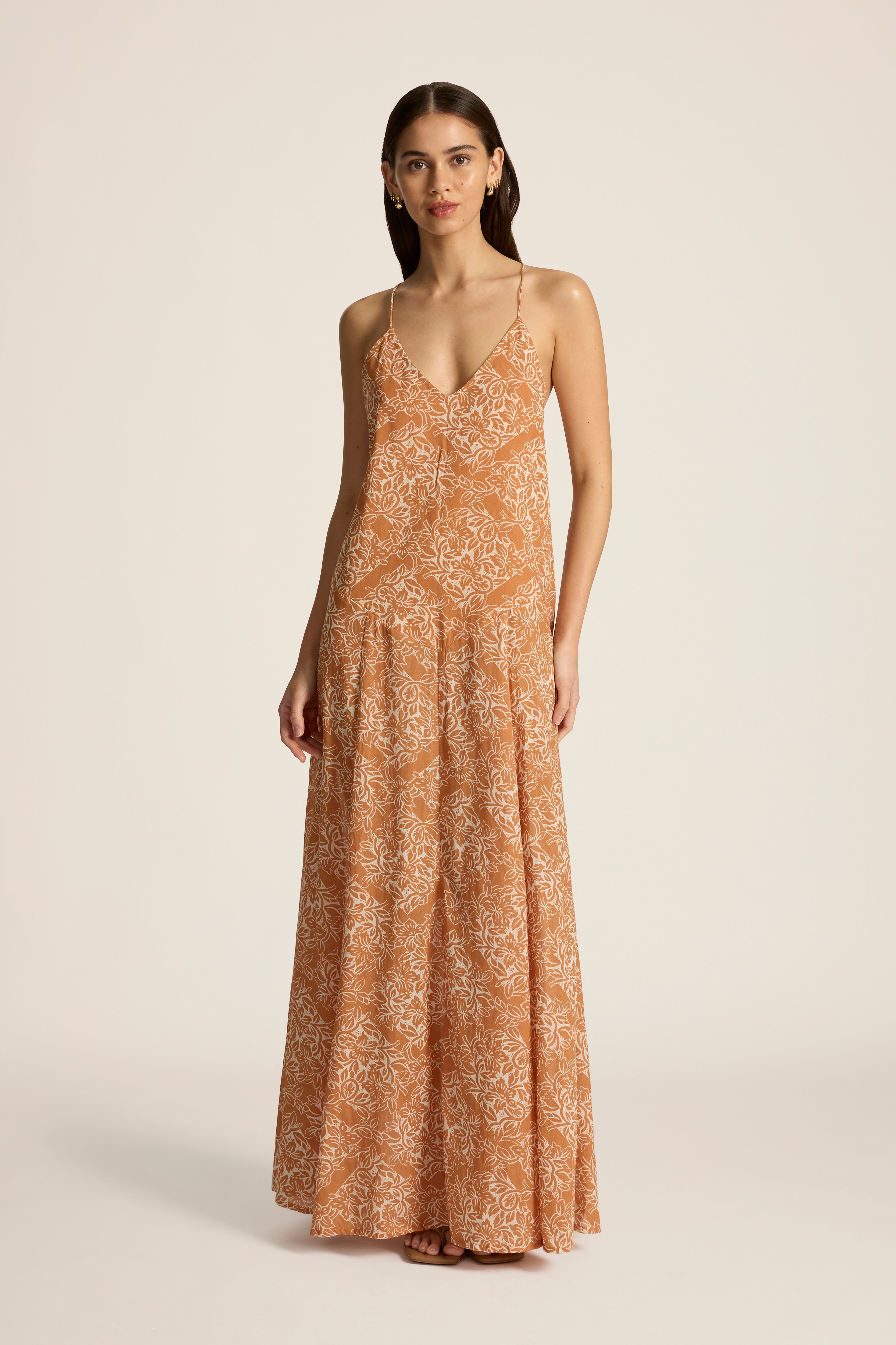 Veronica Maxi Dress - Lantana Copper