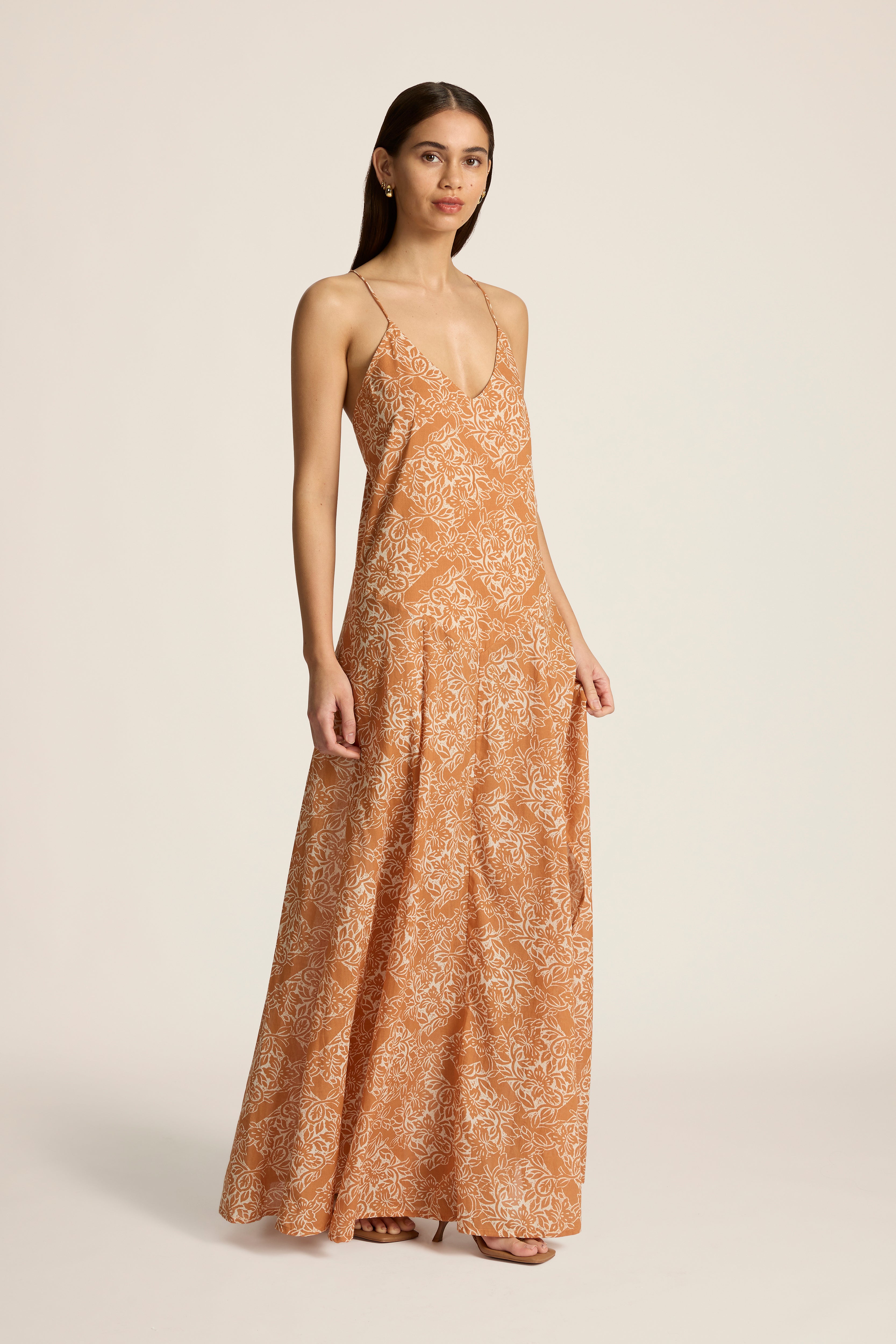 Veronica Maxi Dress - Lantana Copper