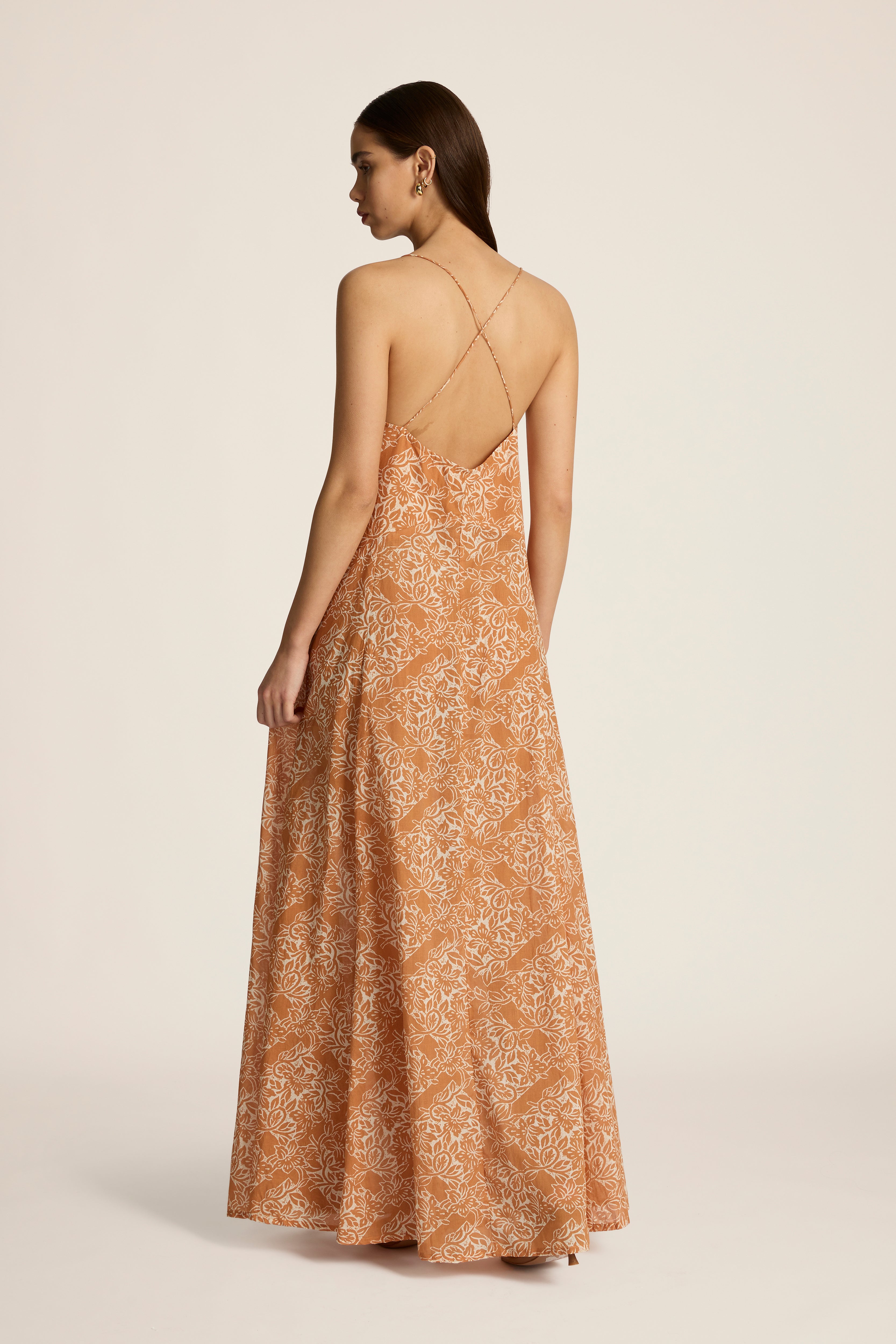 Veronica Maxi Dress - Lantana Copper