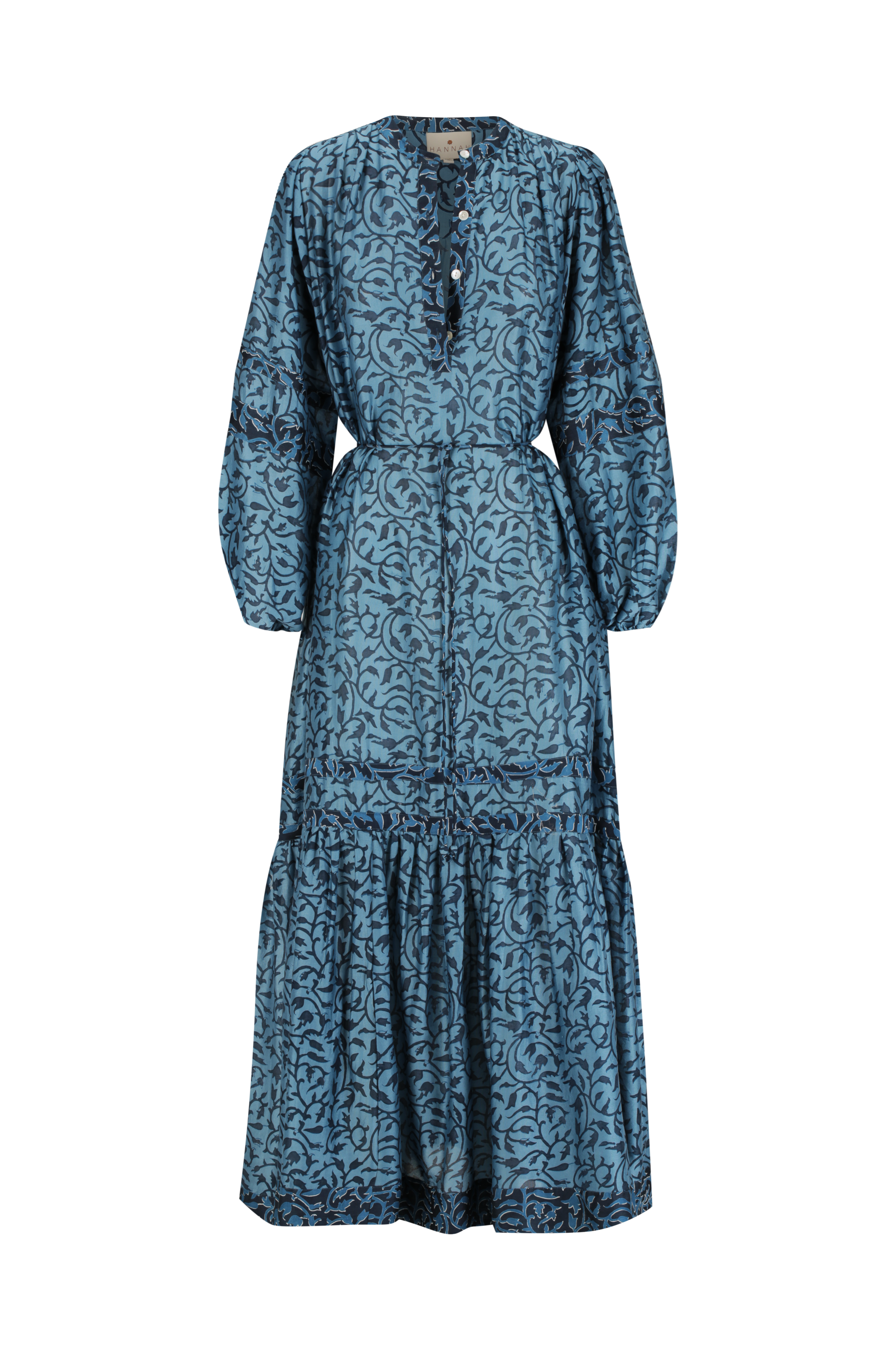 Viviana Dress - Midnight Vine Indigo
